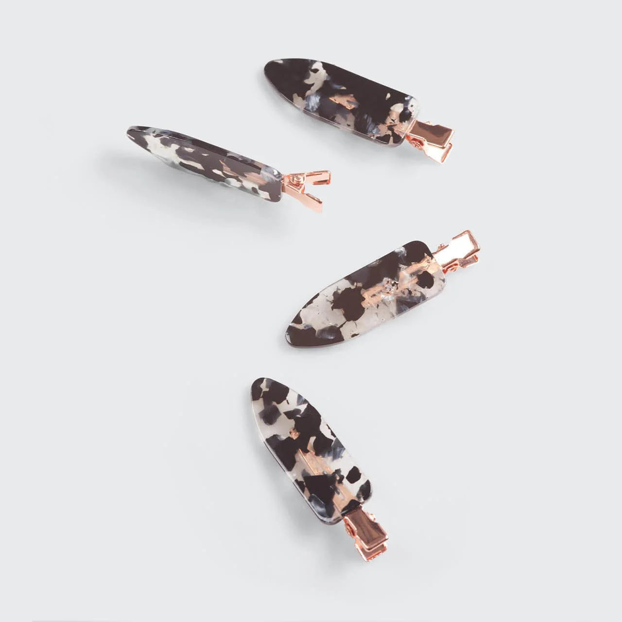 Kitsch Creaseless Hair Clips 4pc Set Leopard
