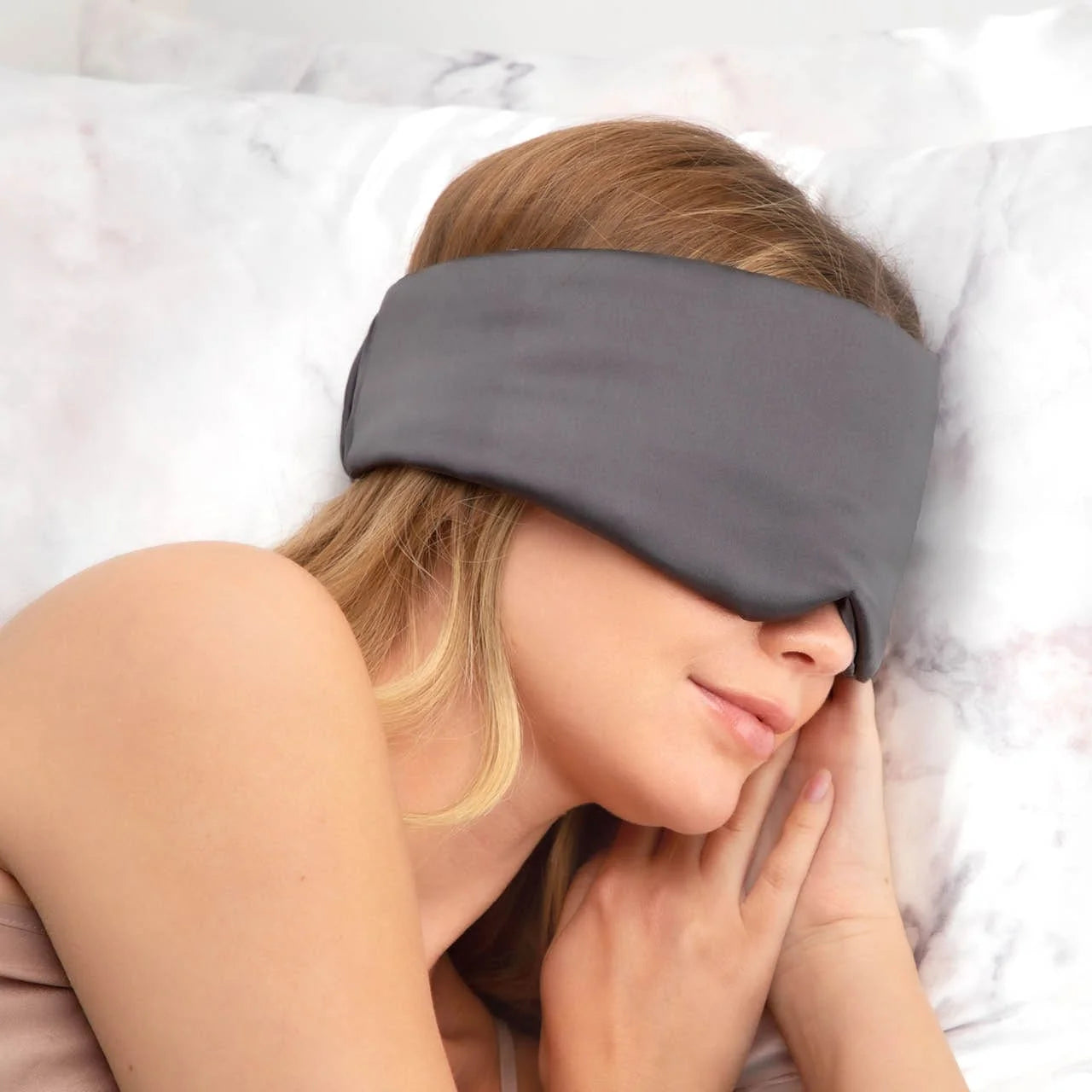 Kitsch Pillow Eye Mask Charcoal