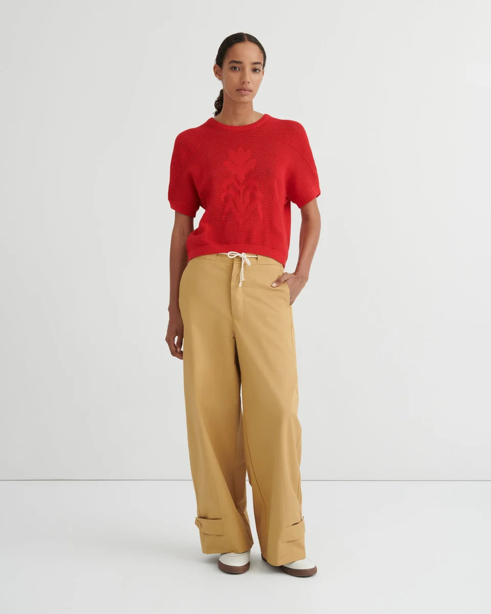 Kowtow Ariel Top Poppy Red