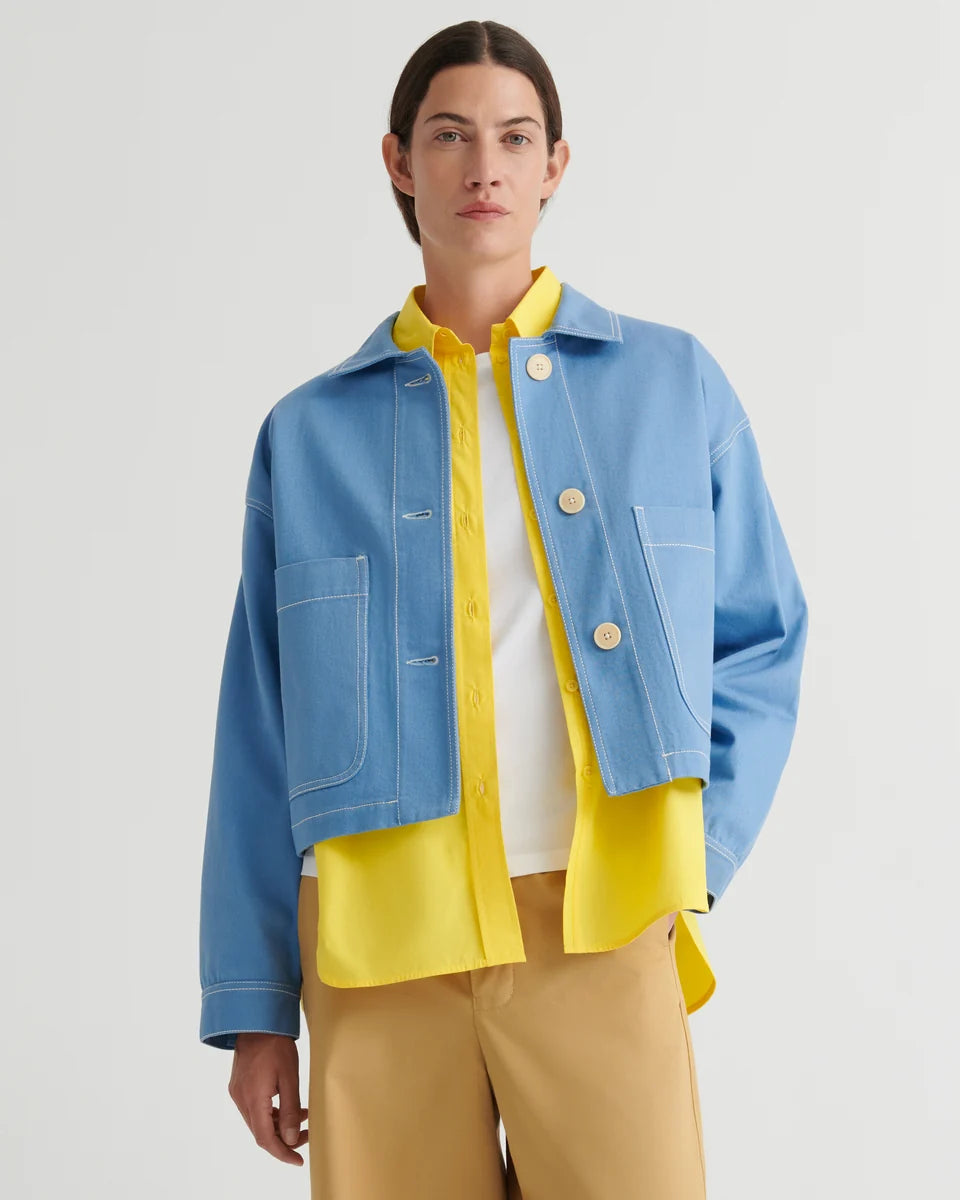 Kowtow Ava Jacket Sky Denim