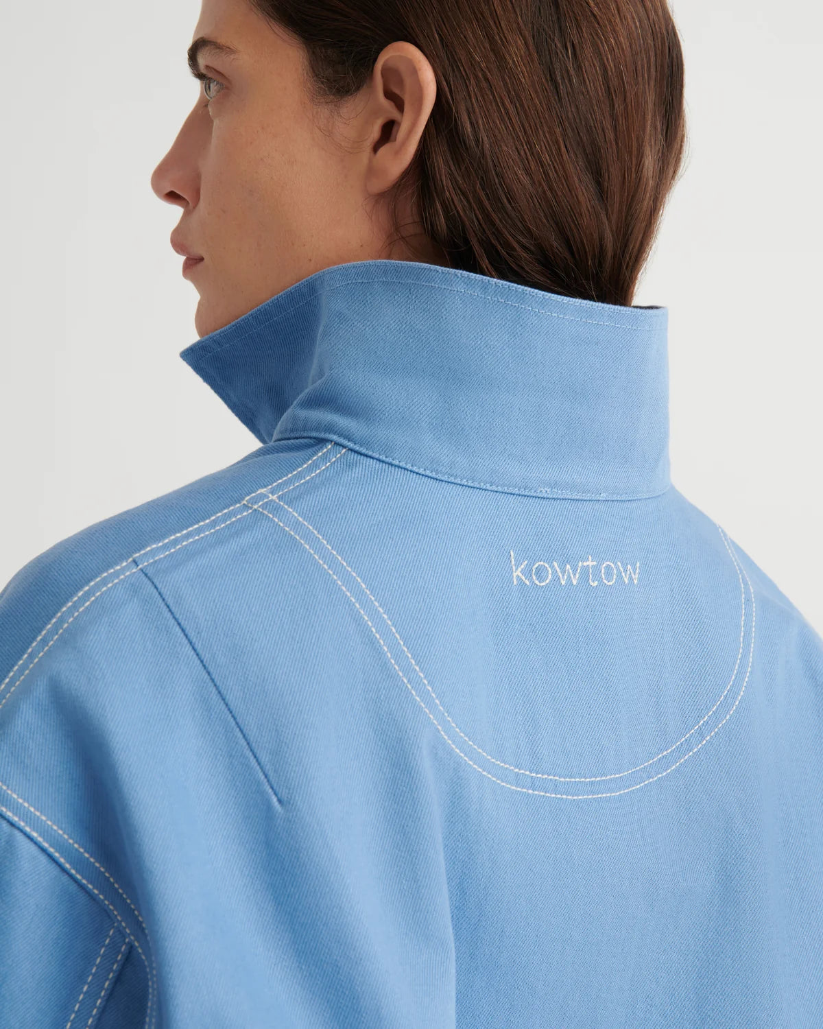 Kowtow Ava Jacket Sky Denim