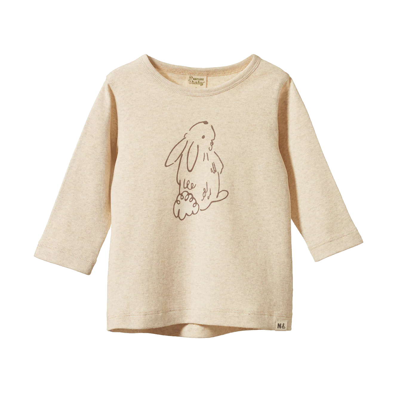 Nature Baby Long Sleeve River Tee Bramble Bunny Print