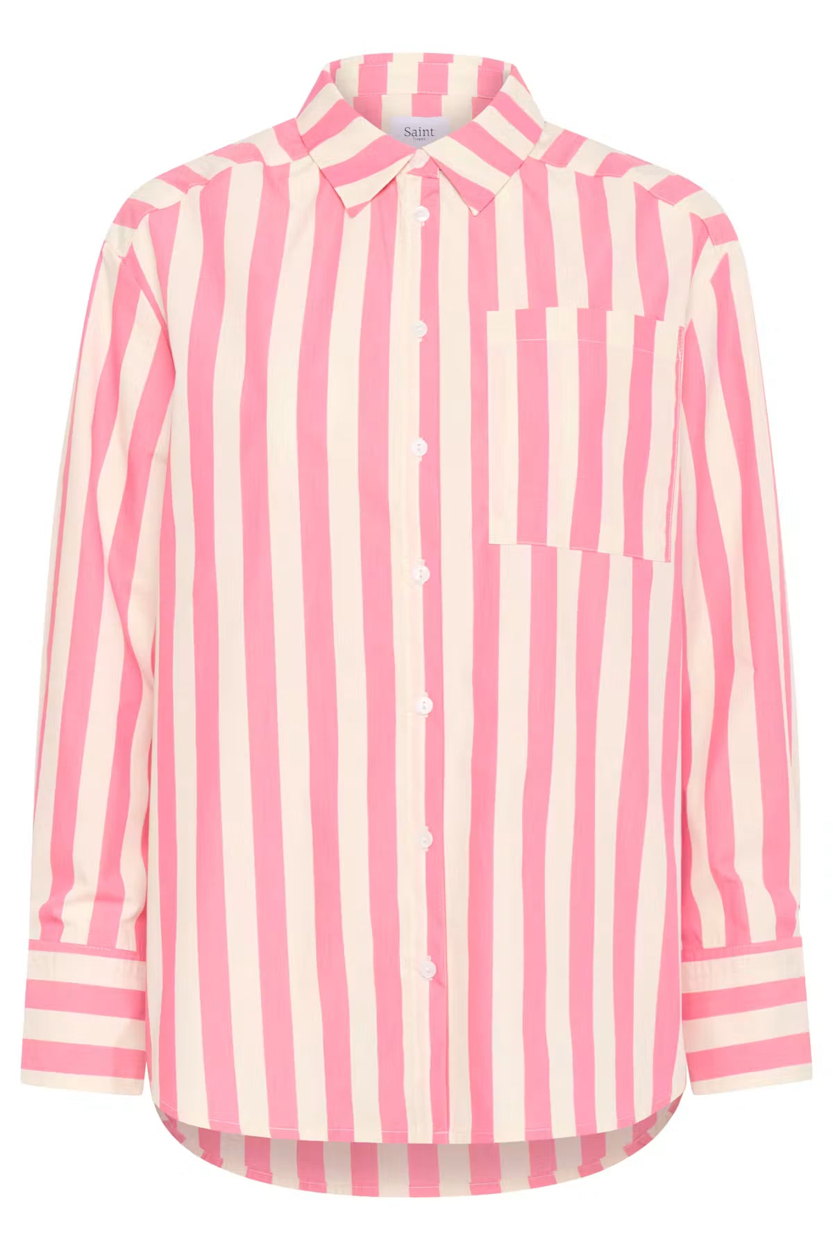 Saint Tropez Lieke SZ Shirt Fruit Dove Ice Stripe Pink