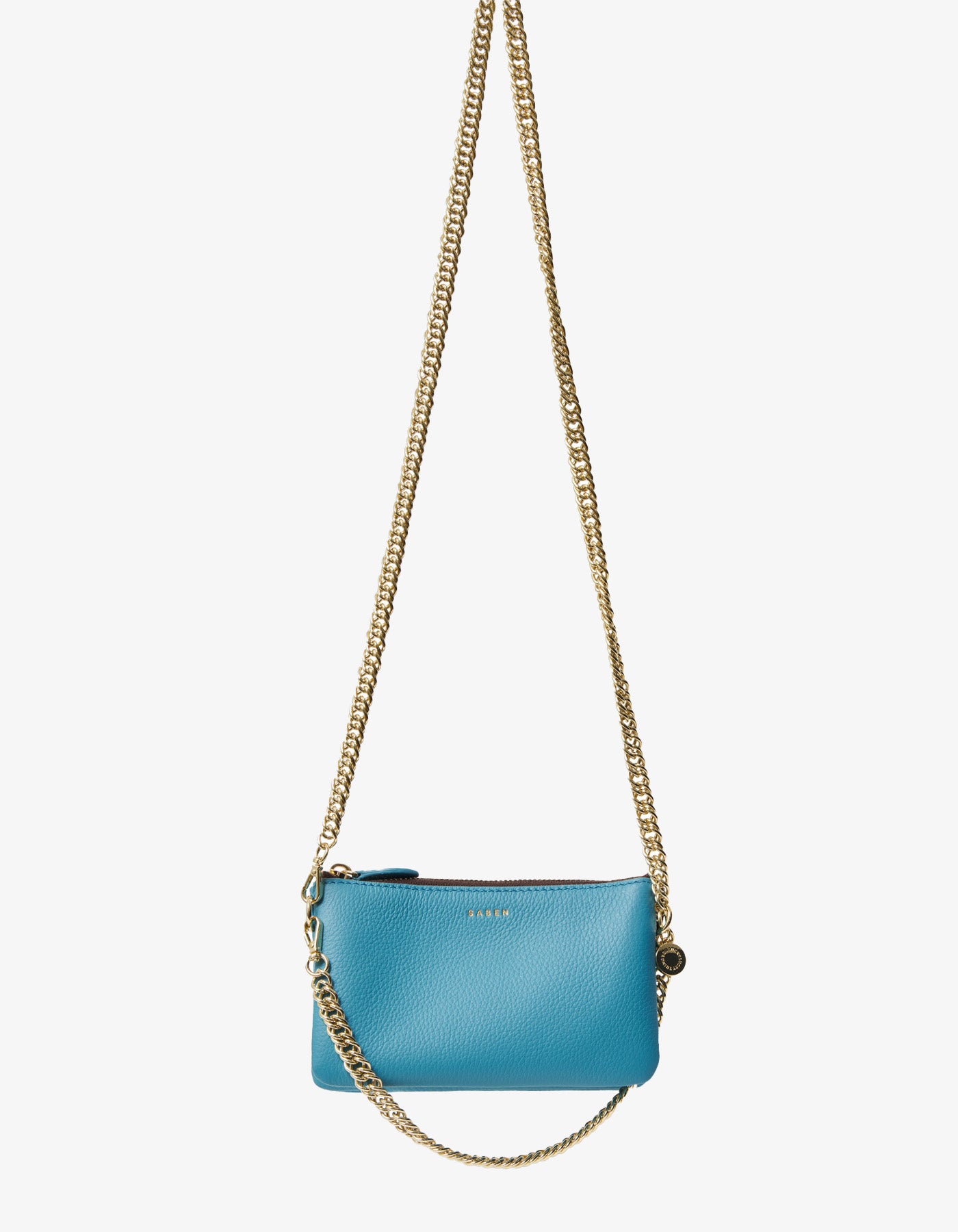 Saben Lily Crossbody Wave + Gold Curb Chain