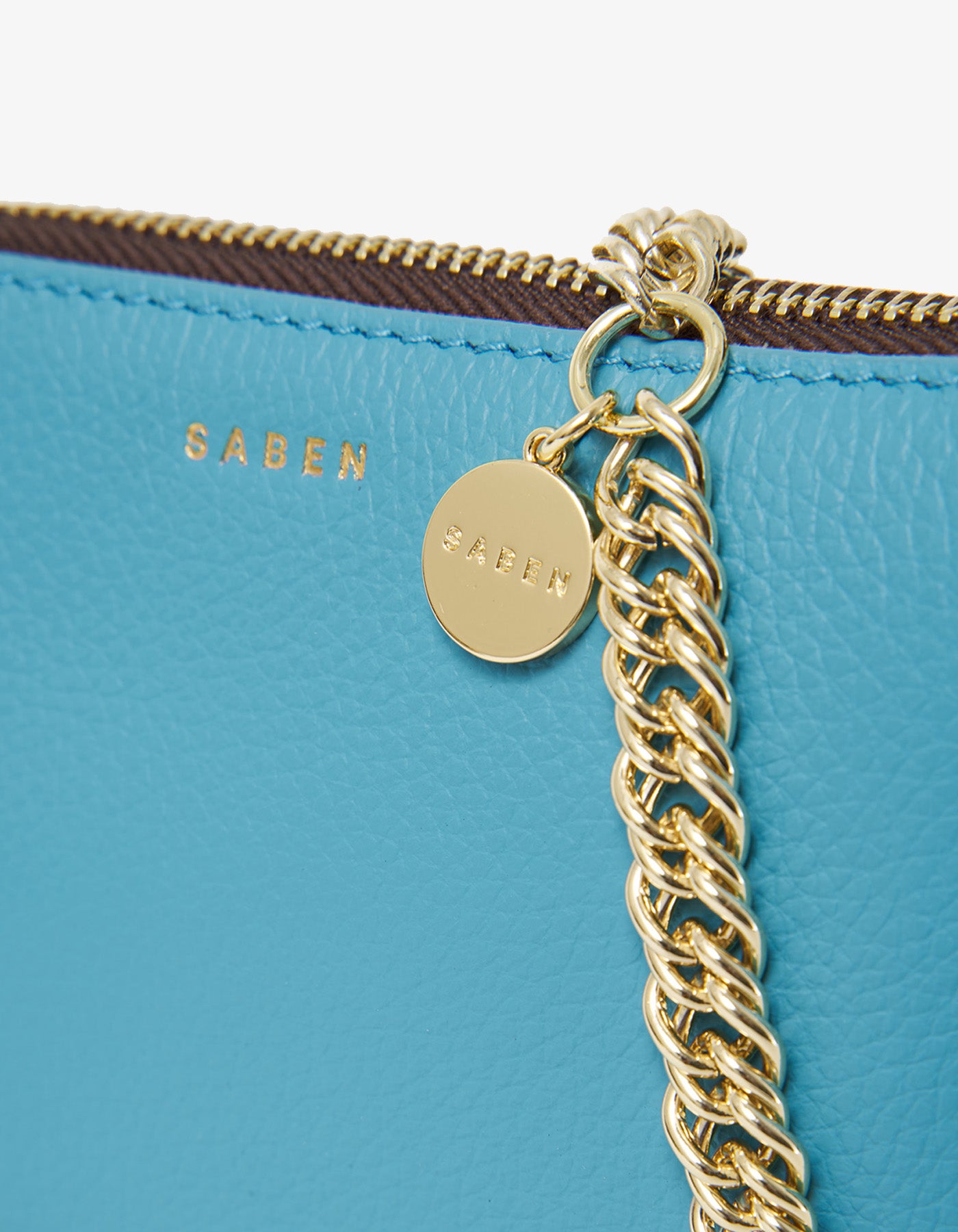 Saben Lily Crossbody Wave + Gold Curb Chain