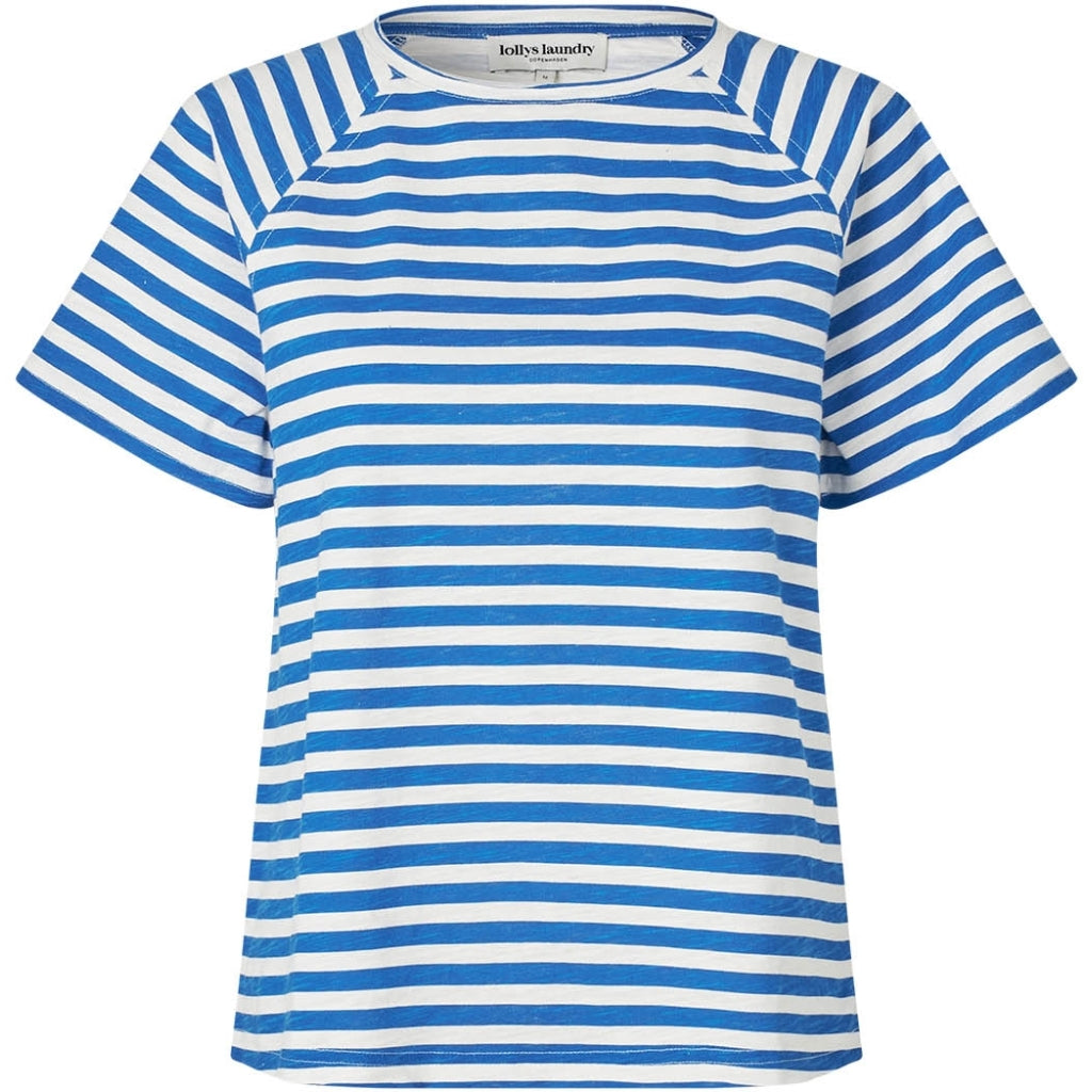 Lollys Laundry LizLL Tee SS Neon Blue Stripe