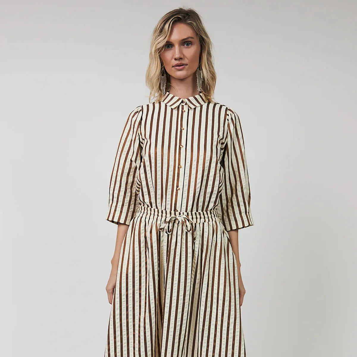 Lollys Laundry Bono Shirt SS Dark Mokka
