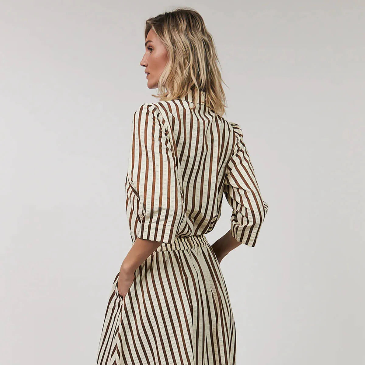 Lollys Laundry Bono Shirt SS Dark Mokka