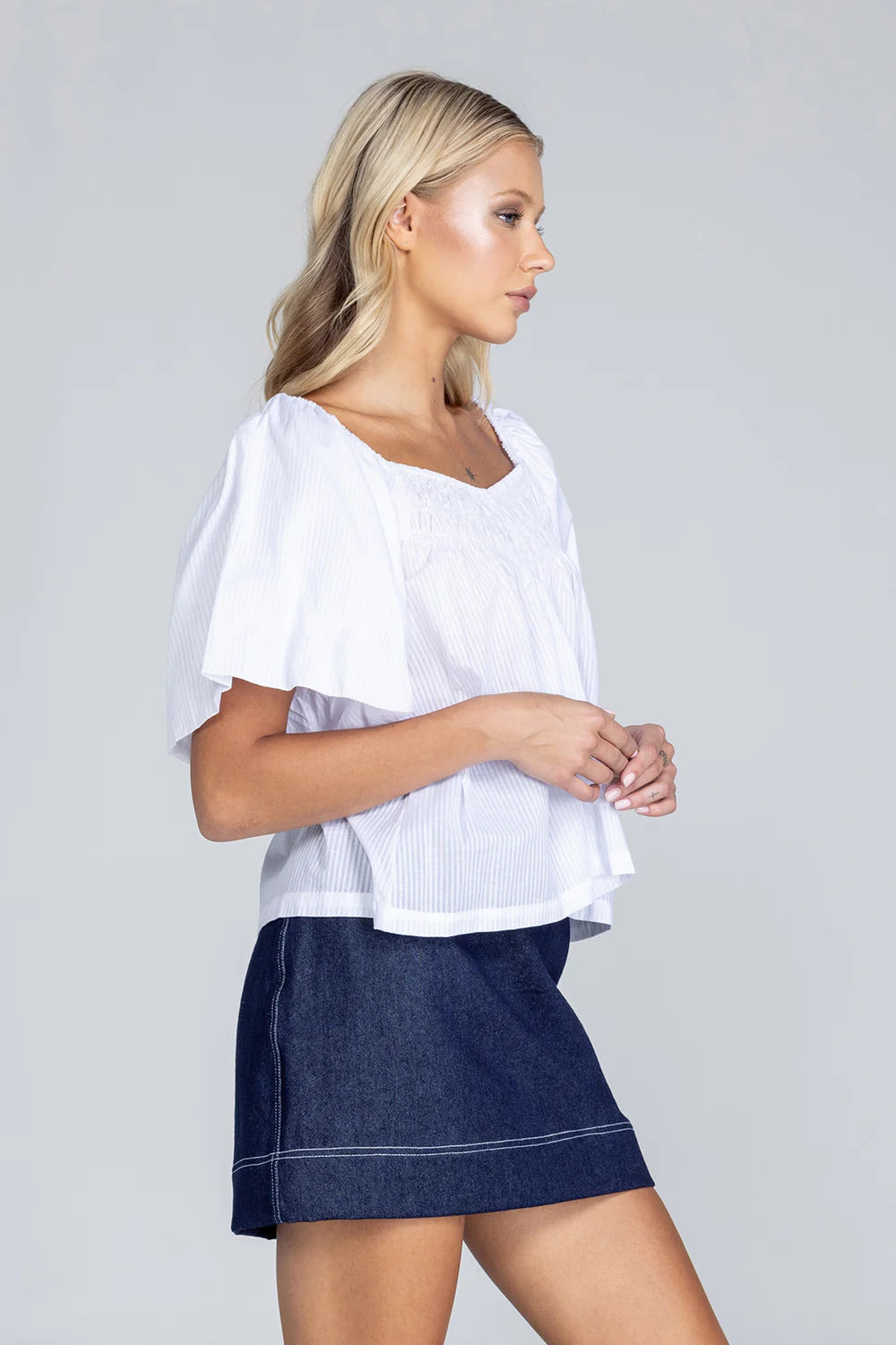 Blak Love Me A Little Top White