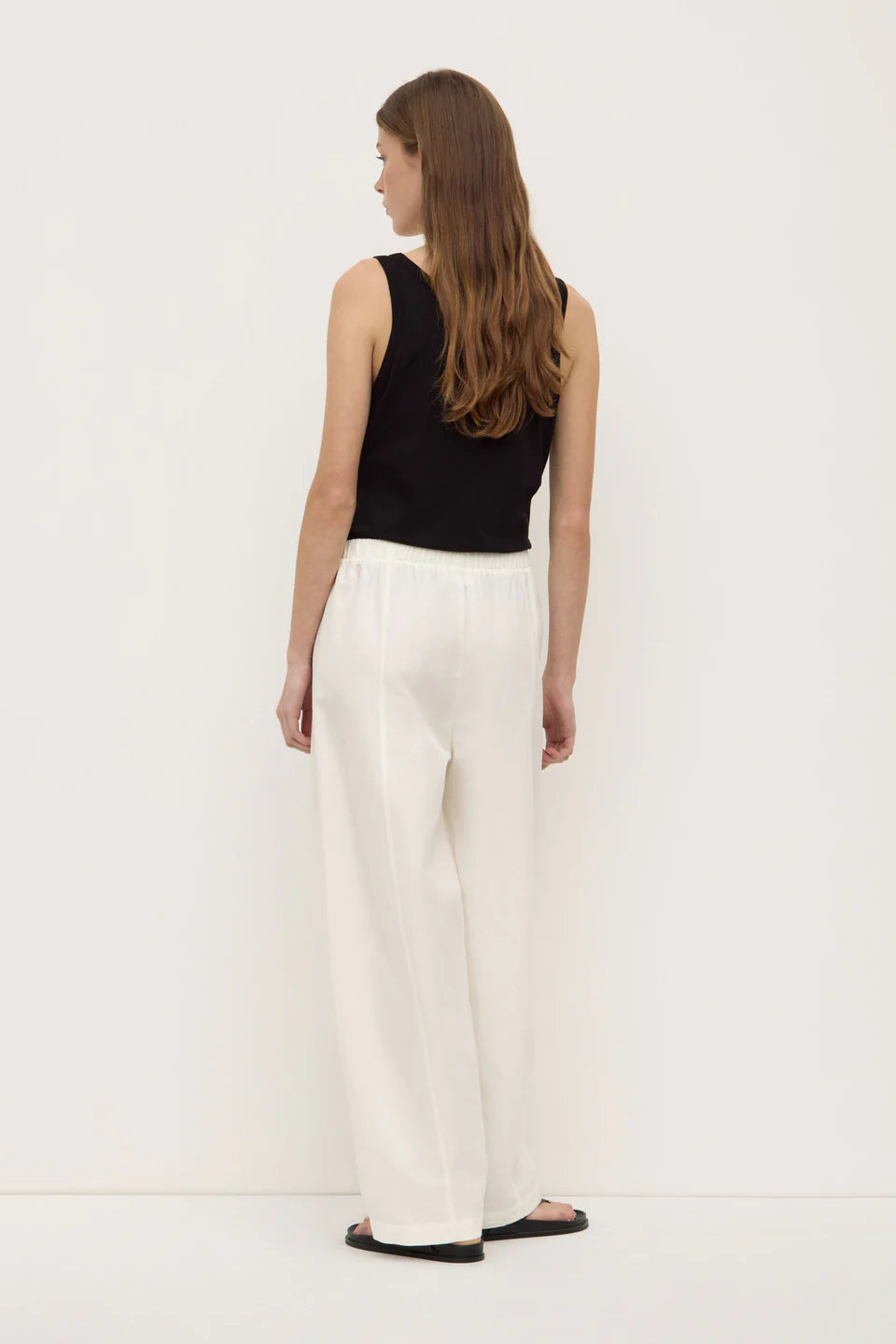 Assembly Label Loxley Cotton Blend Pant White