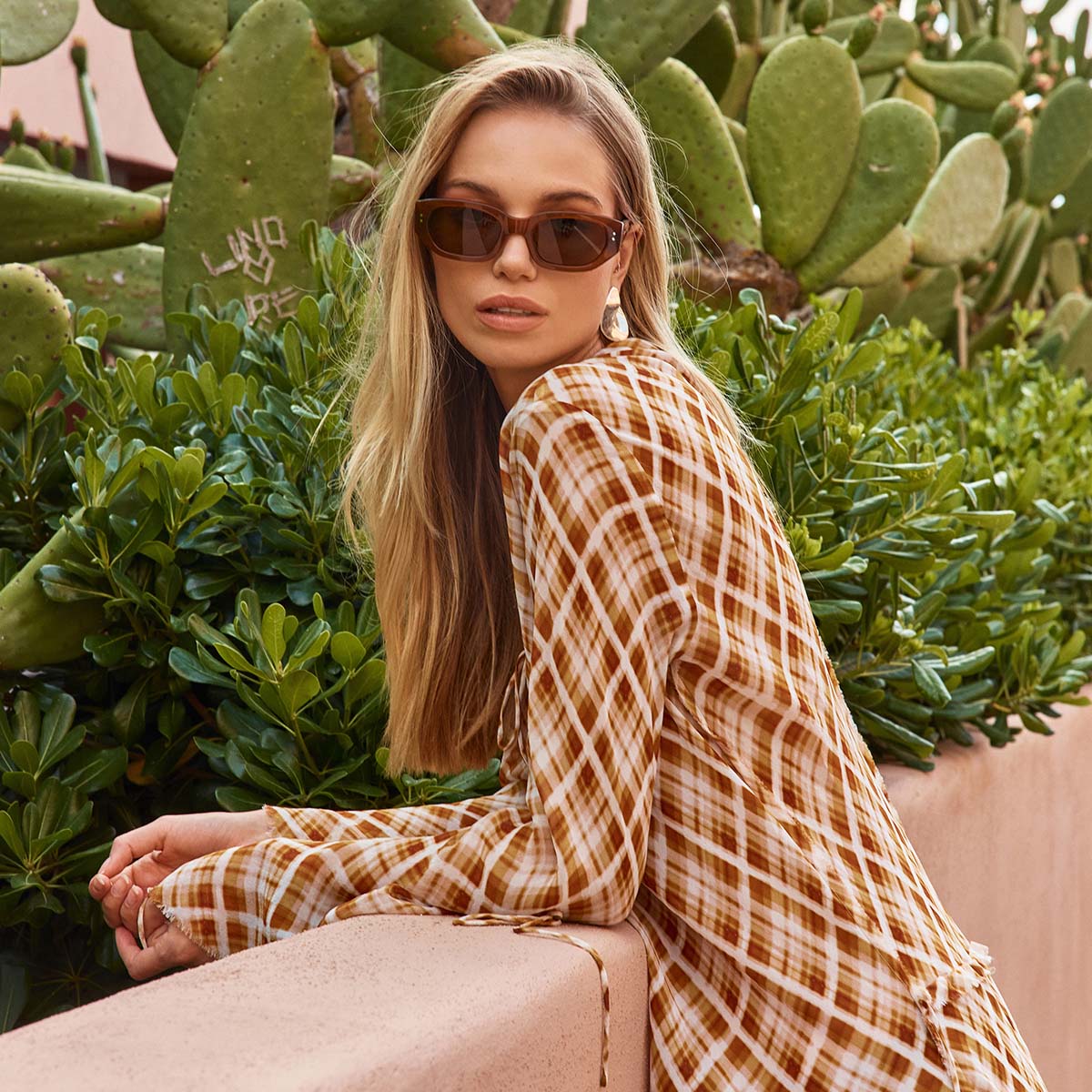 Status Anxiety Luna Brown Sunglasses