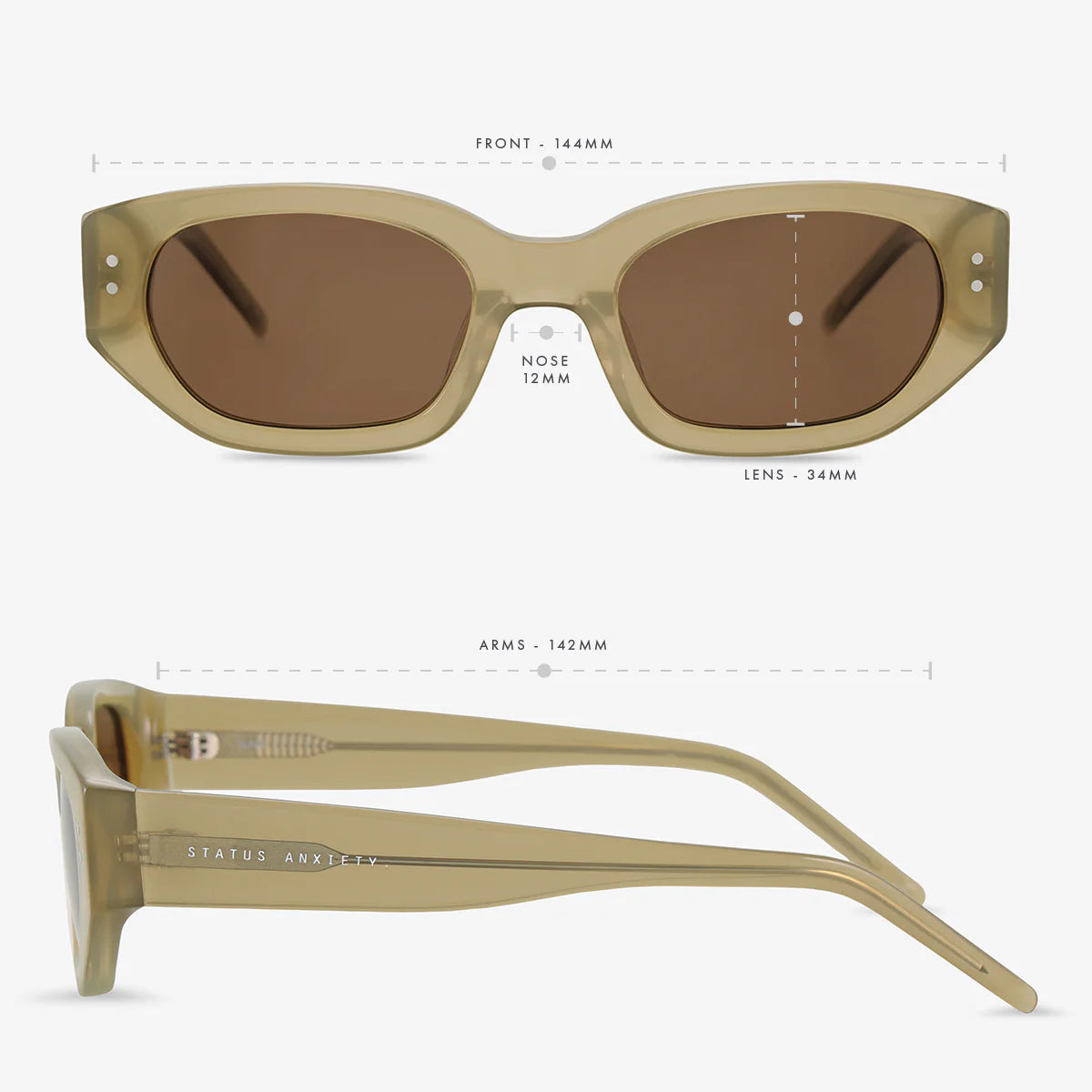 Status Anxiety Luna Pear Sunglasses