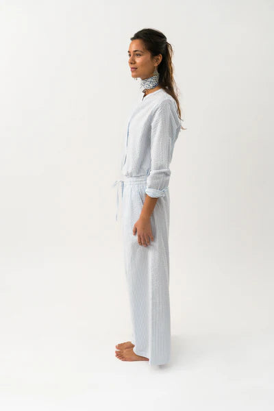 Lollys Laundry Lux Shirt Light Blue Stripe