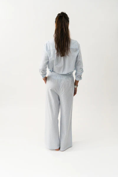 Lollys Laundry Lux Shirt Light Blue Stripe