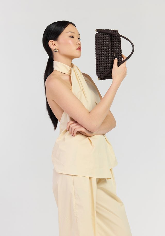 Saben Milla Shoulder Bag Cacao Fine Braid