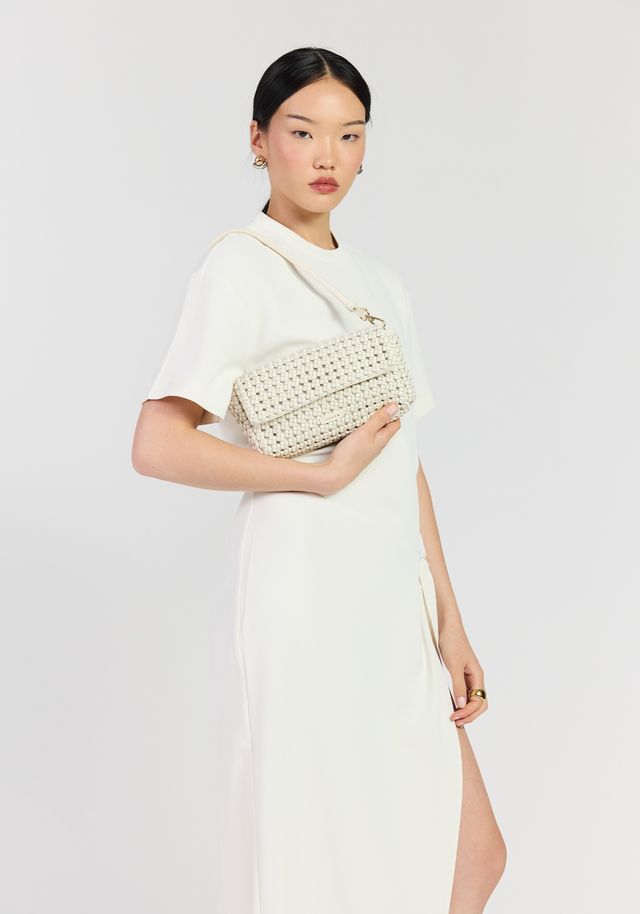 Saben Milla Shoulder Bag Quartz Fine Braid