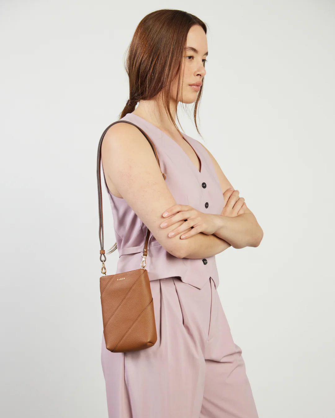 Saben Maggie Crossbody Tan Bias