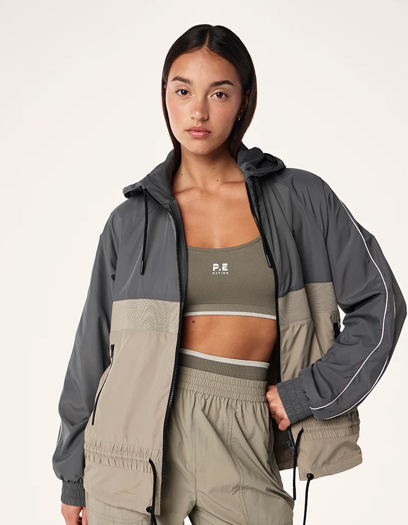 PE Nation Man Down Jacket Gunmetal