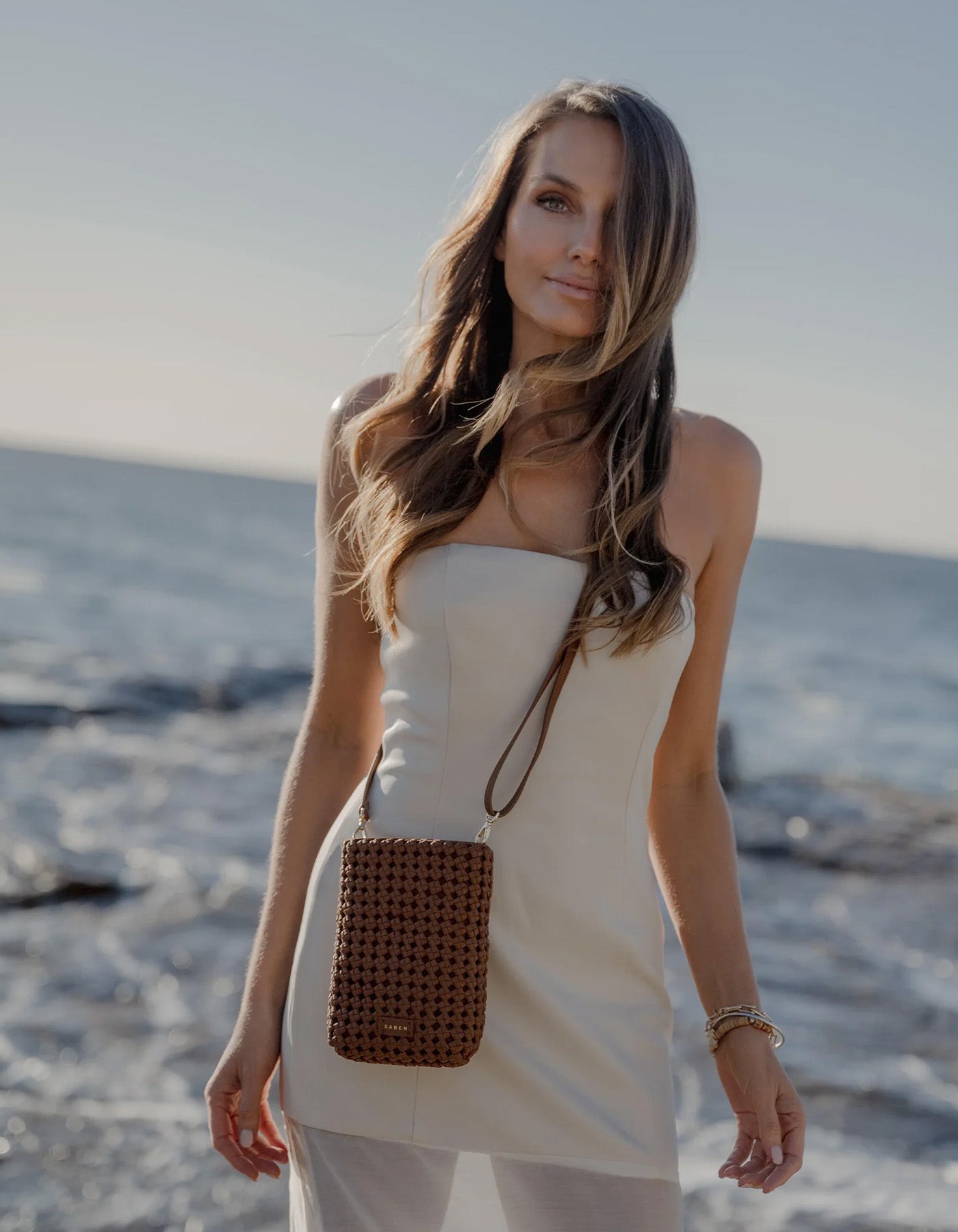 Saben x Marcia Leone Mini Bag Tan Fine Braid
