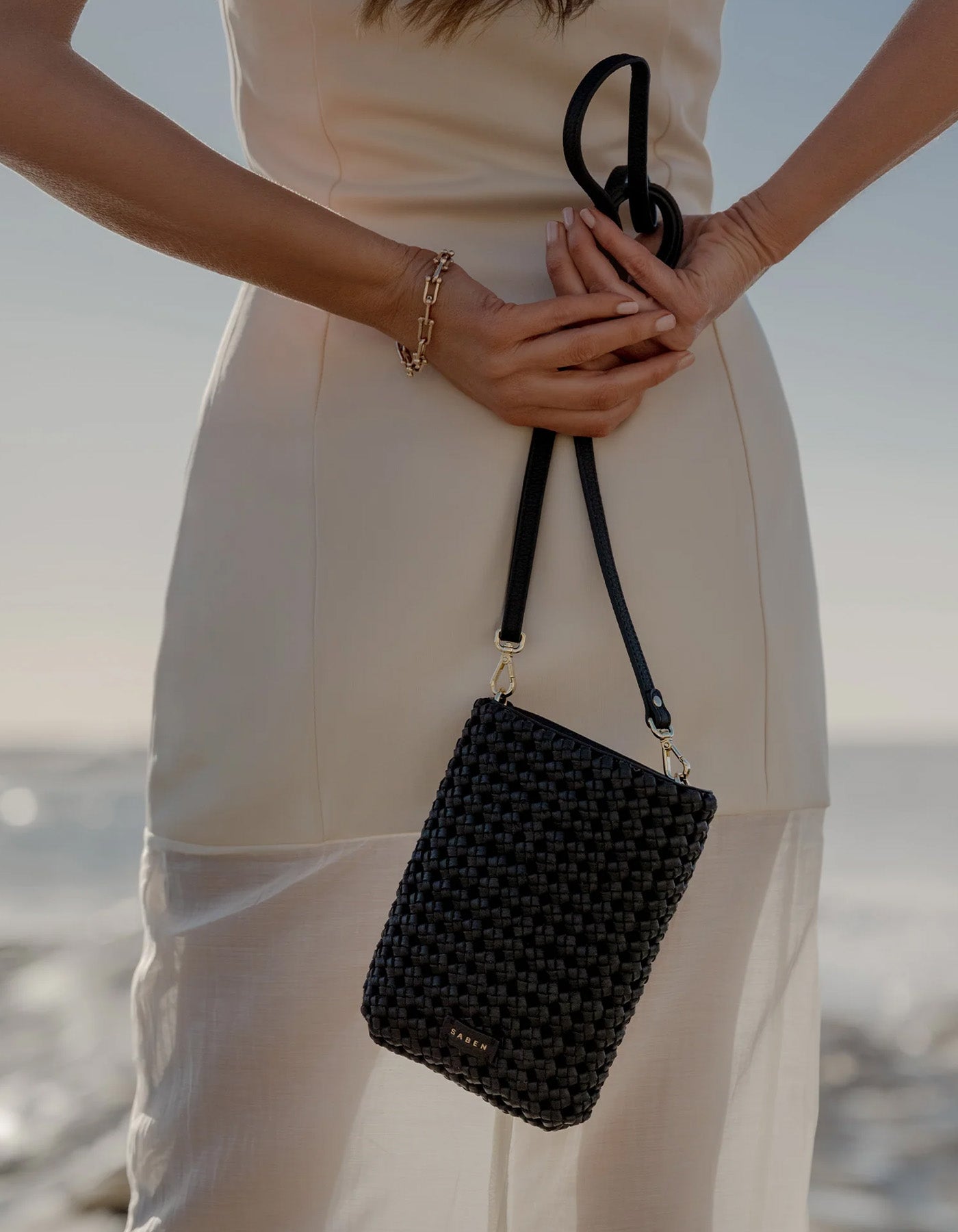 Saben x Marcia Leone Mini Bag Fine Braid Black