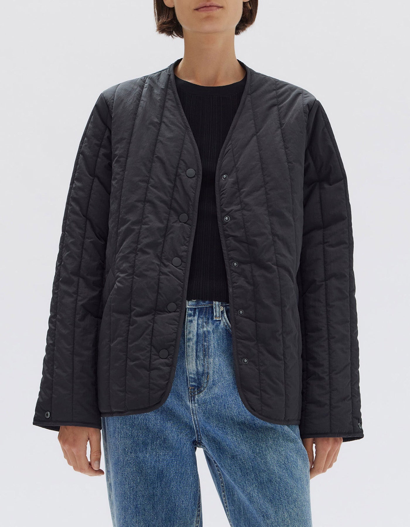 Assembly Label Marlowe Quilted Jacket Black