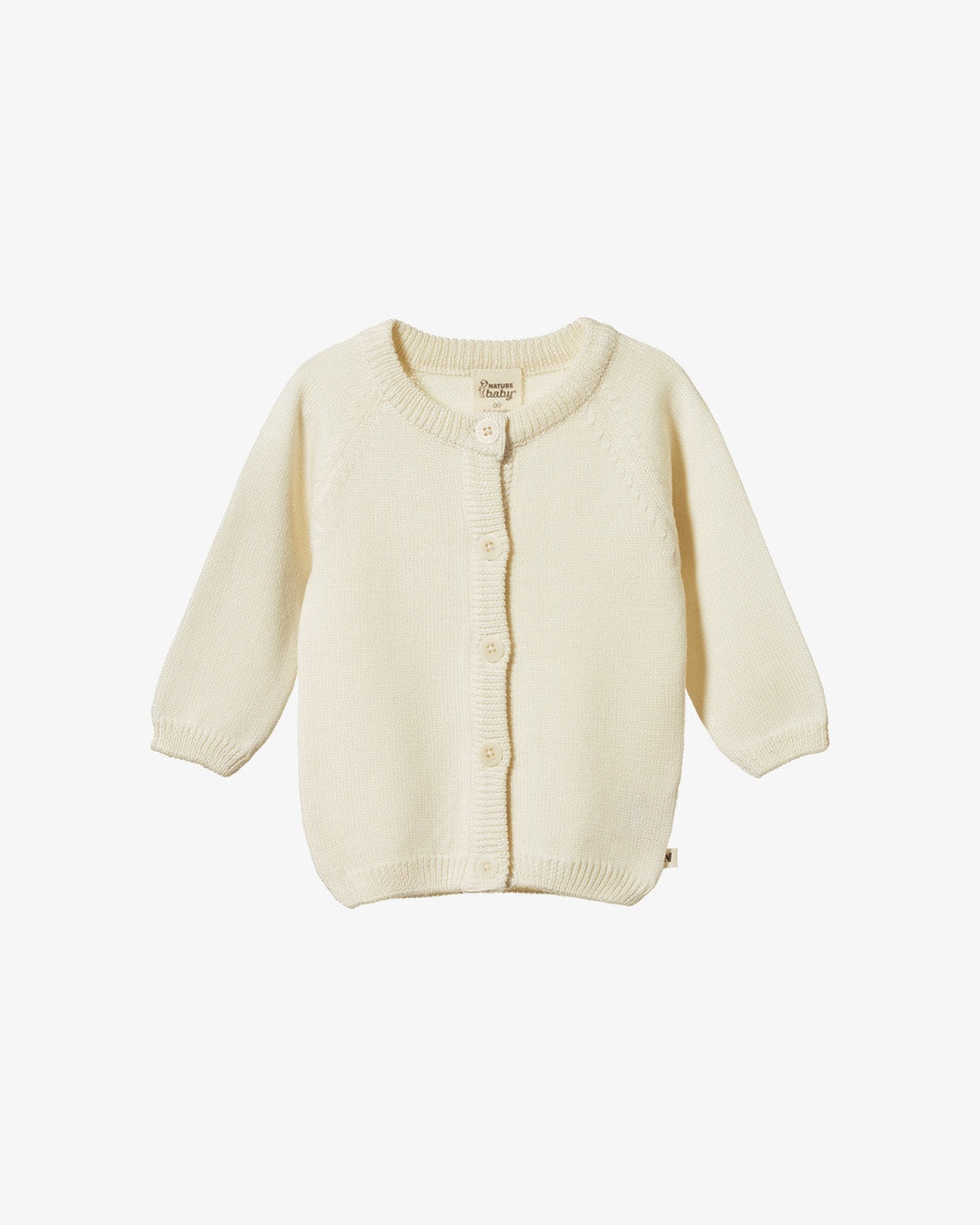 Nature Baby Merino Knit Cardigan Natural