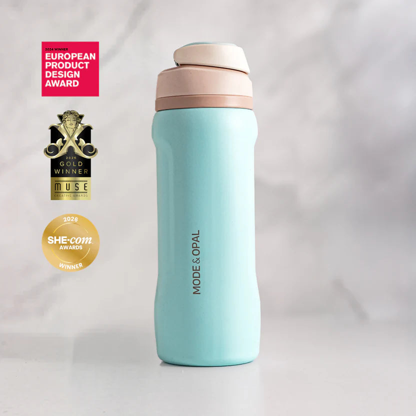 Mode & Opal Insulated Drink Bottle - Powder Blue 940ml