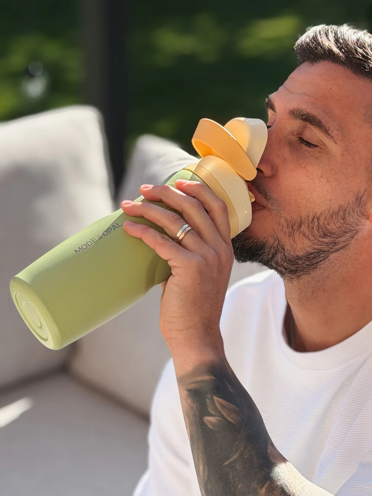Mode & Opal Insulated Drink Bottle - Sage Green 770ml