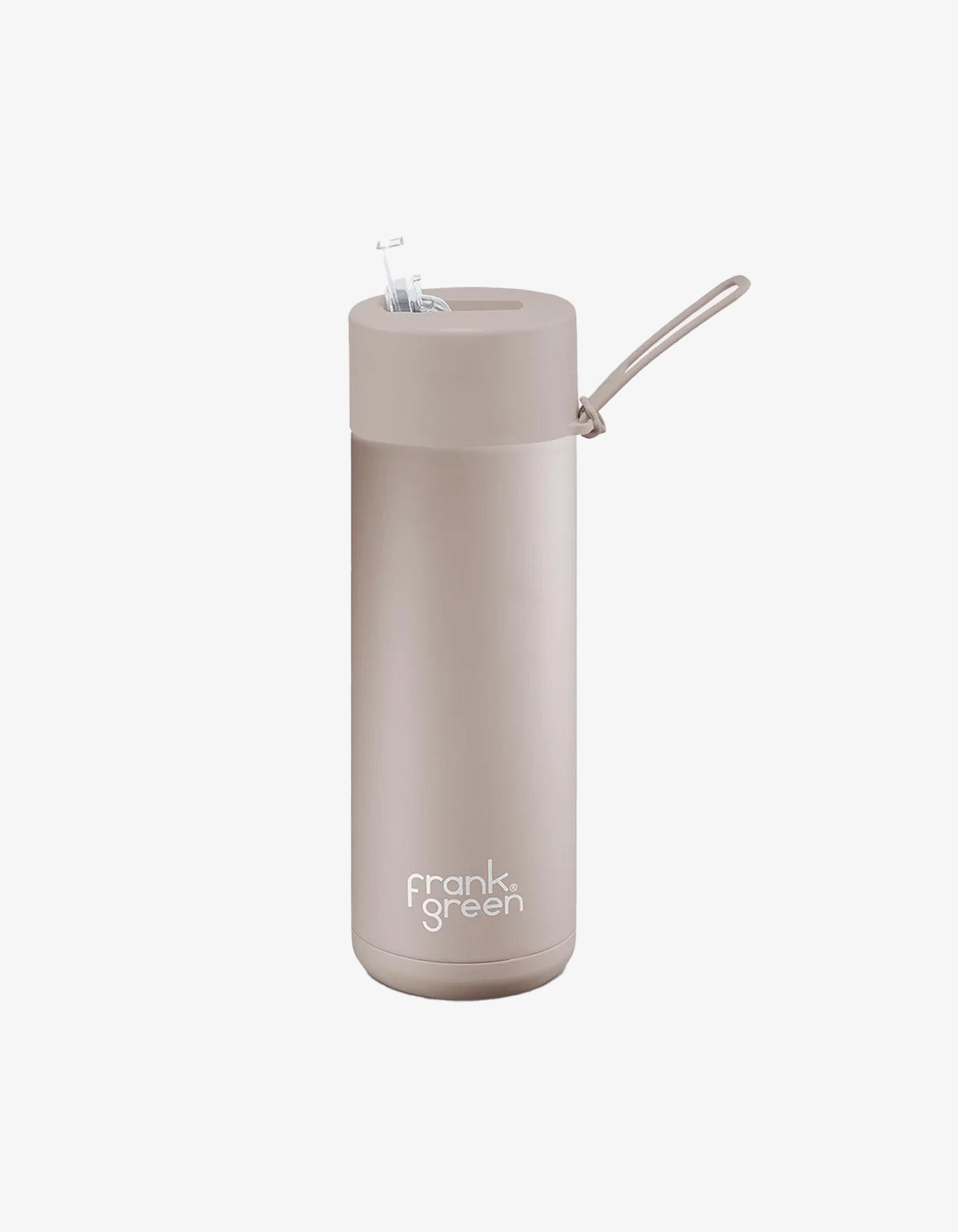 Frank Green 20oz Stainless Steel Ceramic Reusable Bottle Moon Dust with Straw Lid