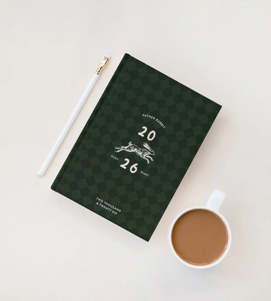 Father Rabbit | Daily Diary 2026 | Mosaic Tile