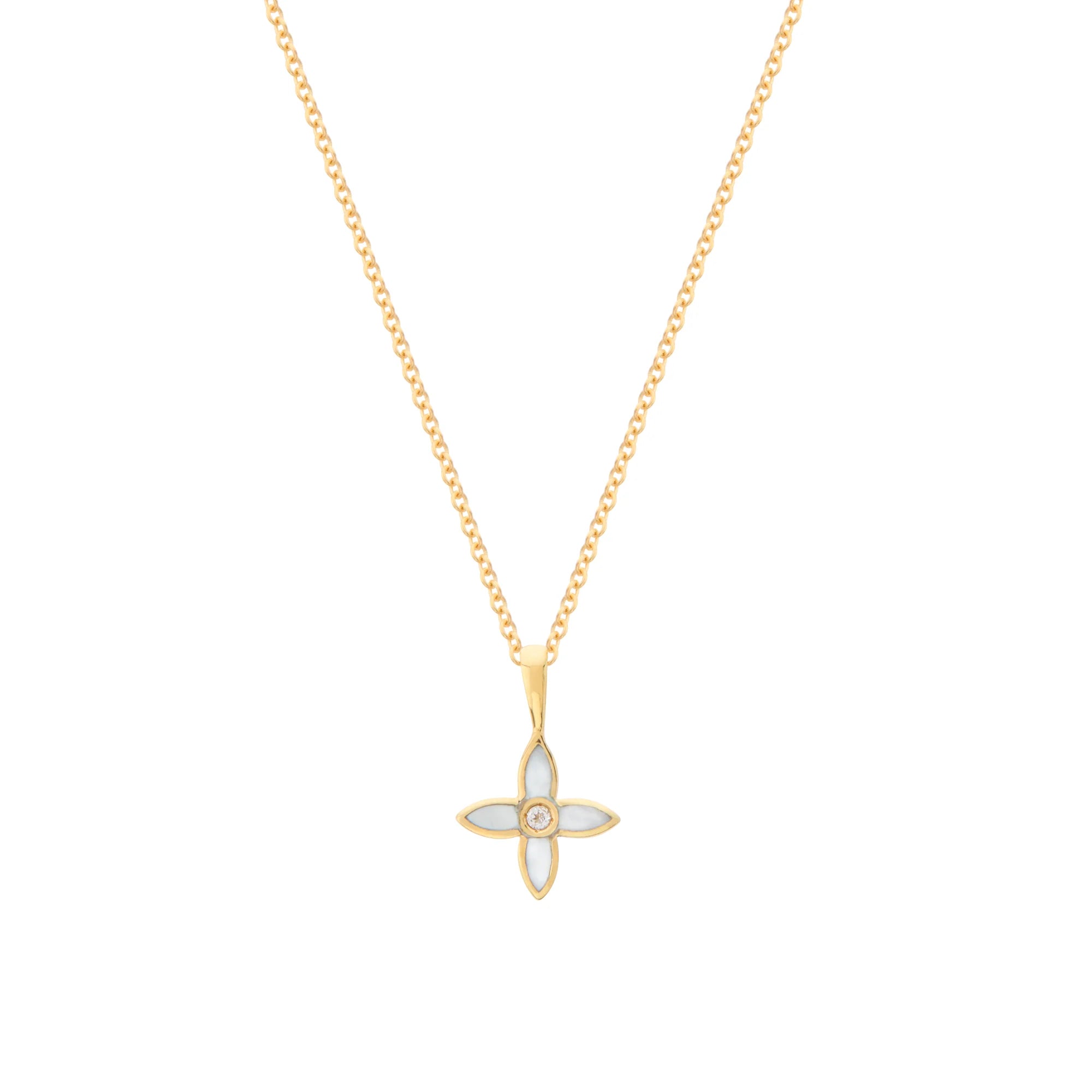 Murkani Desert Flower Charm Necklace - Gold