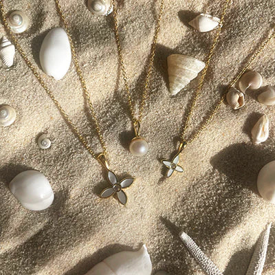 Murkani Desert Flower Charm Necklace - Gold