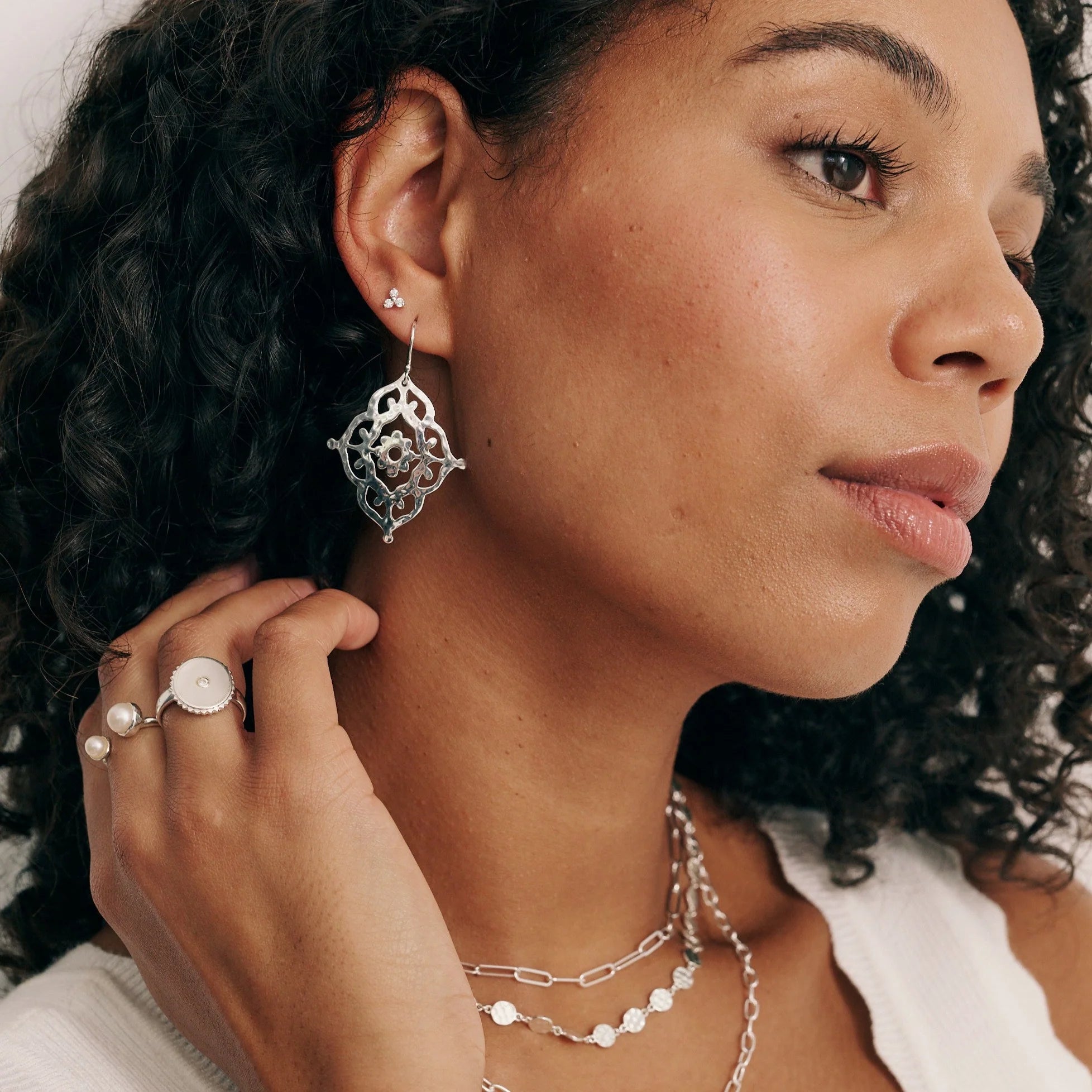 Murkani Gypsy Earrings - Sterling Silver