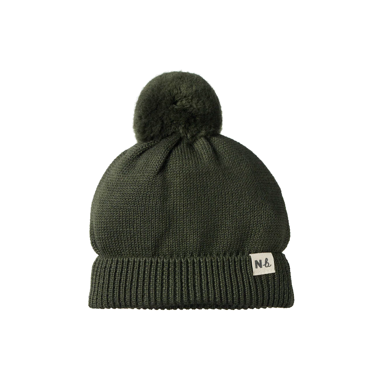 Nature Baby Alpine Pom Pom Beanie Thyme