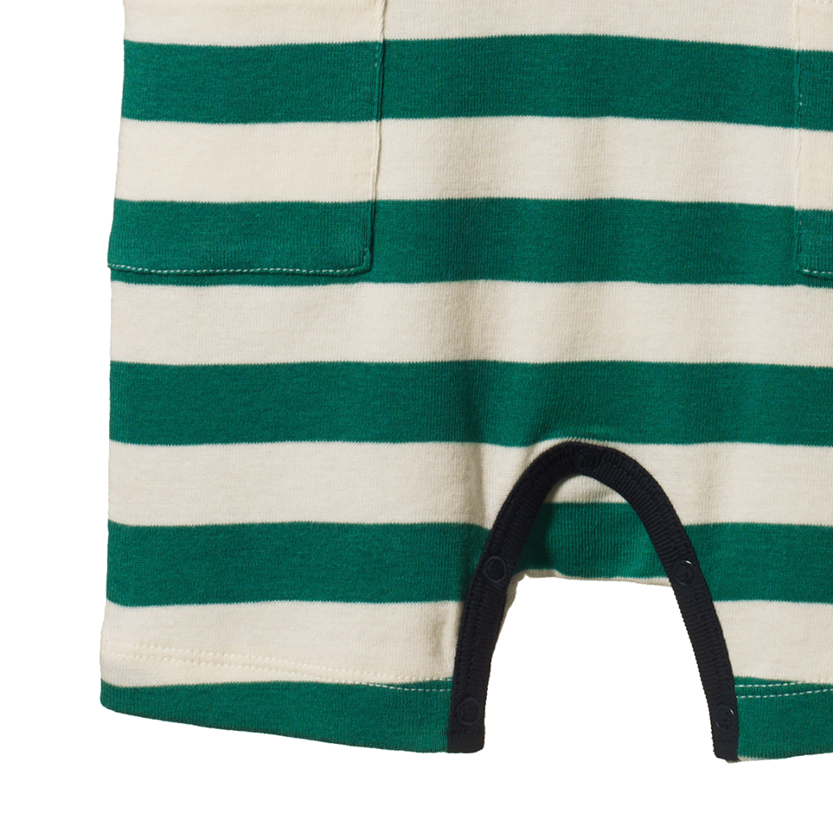 Nature Baby Camper Suit Peppermint/Navy Stripe