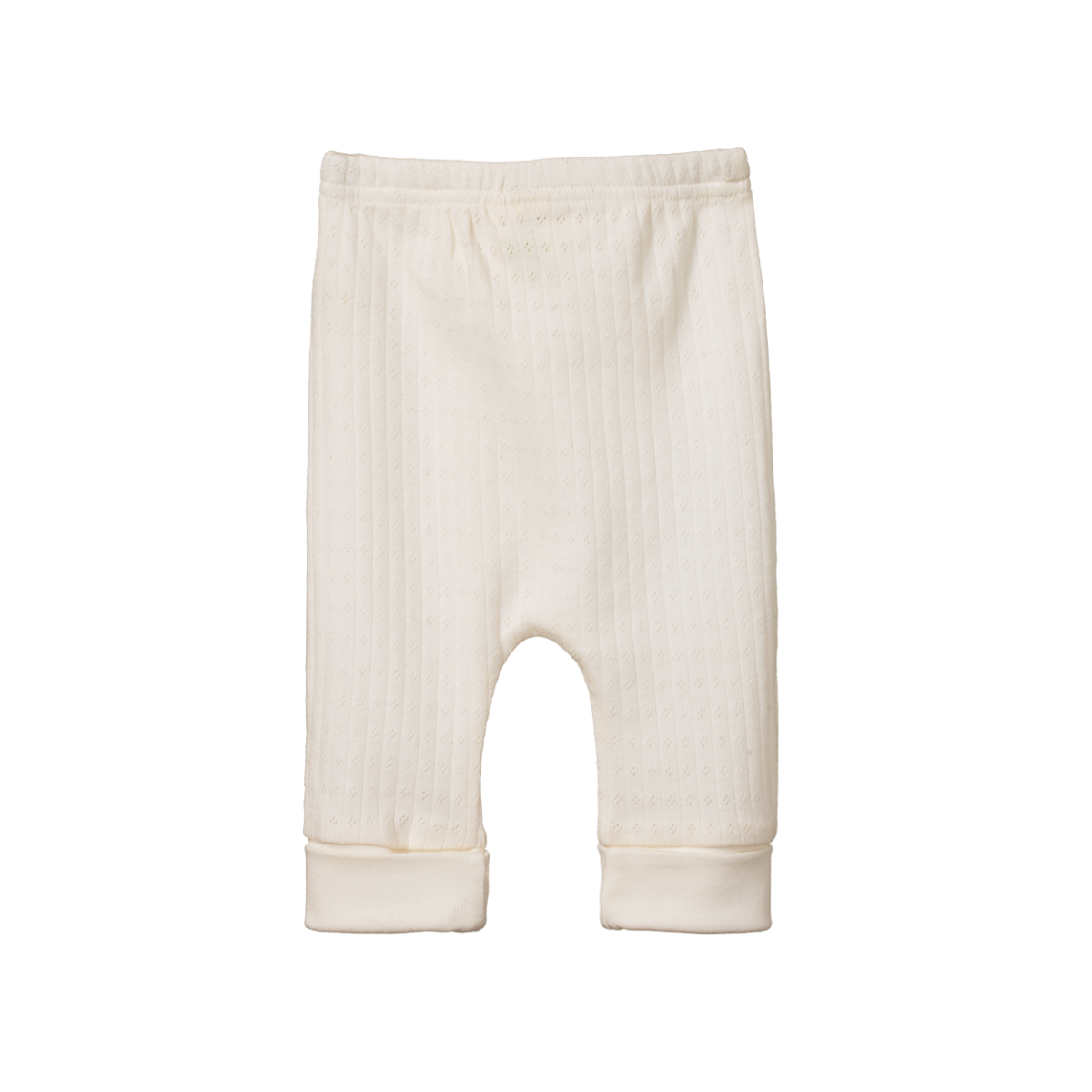 Nature Baby Drawstring Pants Pointelle Natural