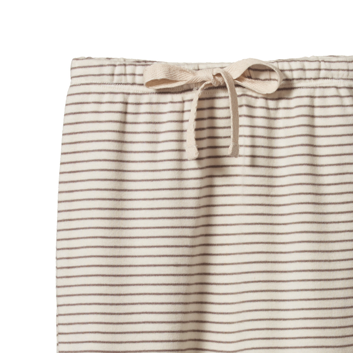 Nature Baby Footed Rompers Mushroom Pinstripe