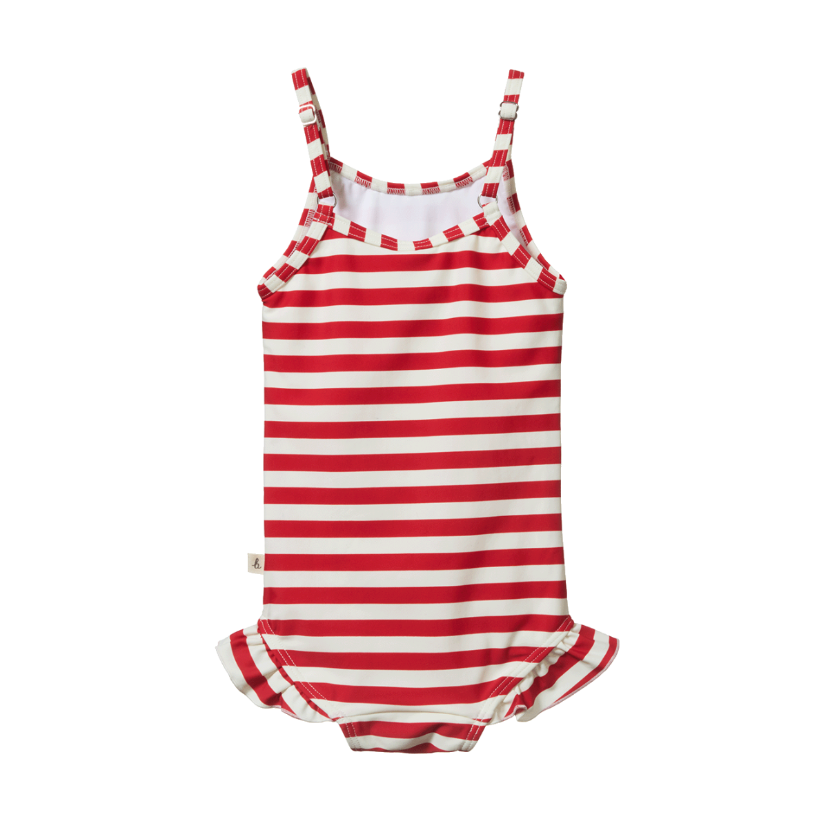 Nature Baby Frill Swimsuit Red Sea Stripe