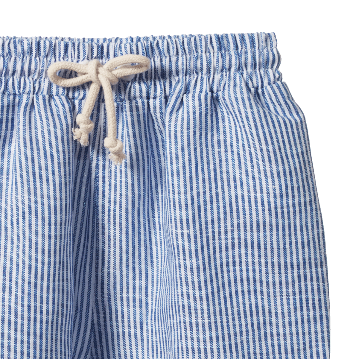 Nature Baby James Shorts Linen Blue Stripe