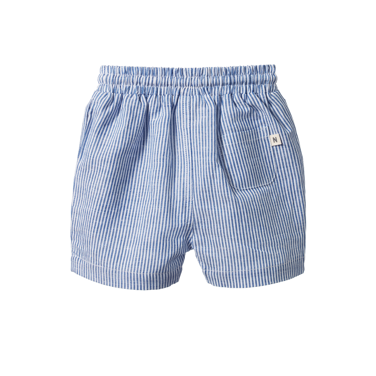 Nature Baby James Shorts Linen Blue Stripe