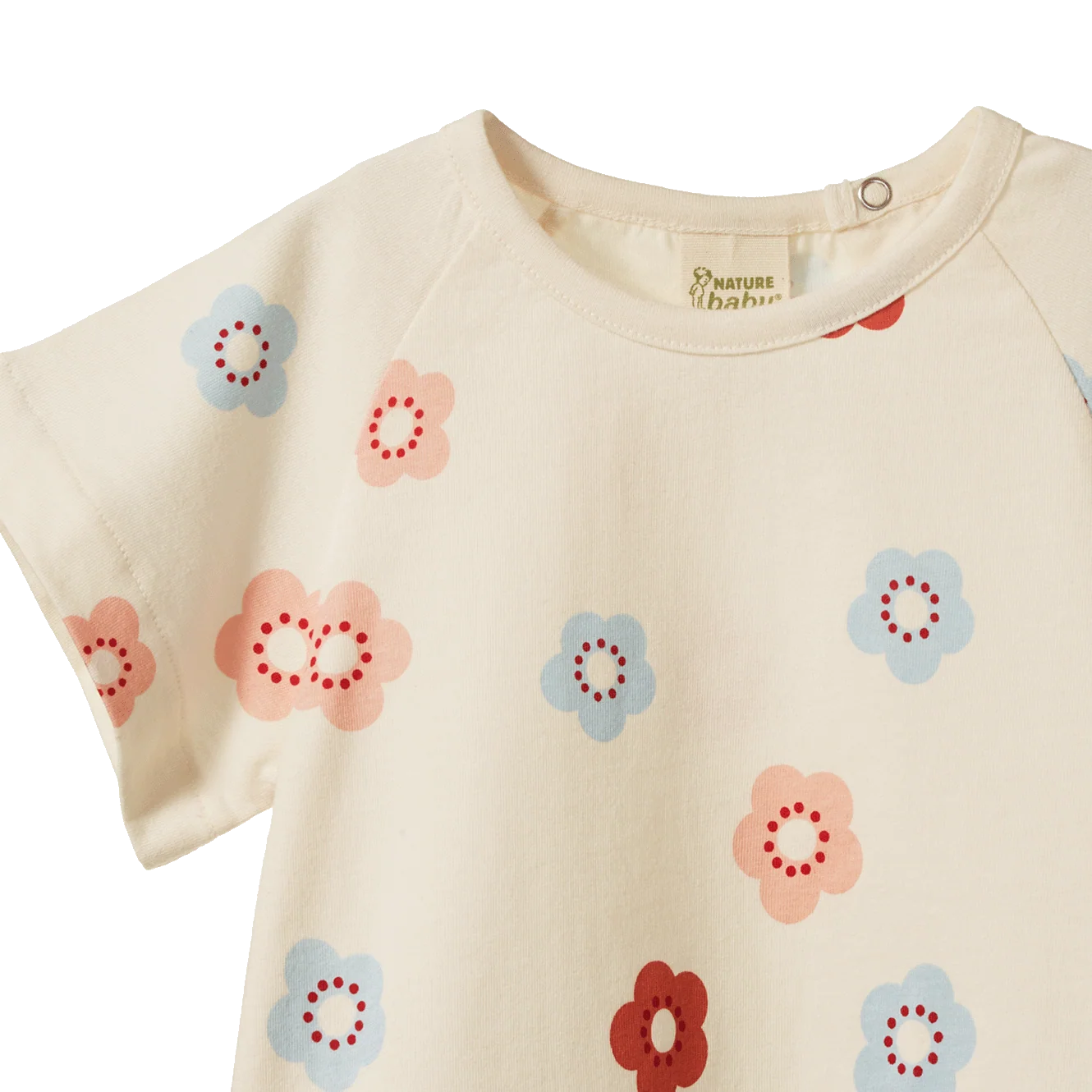 Nature Baby Juniper Tee Petite Flora Stamp Print