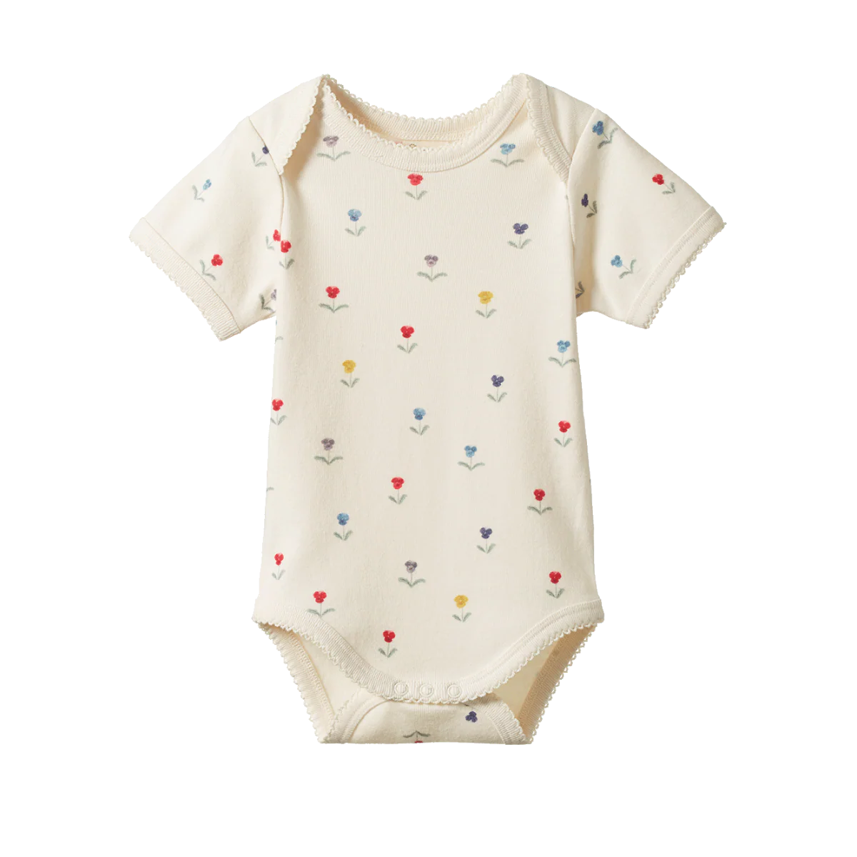 Nature Baby Short Sleeve Bodysuit Delphine Print