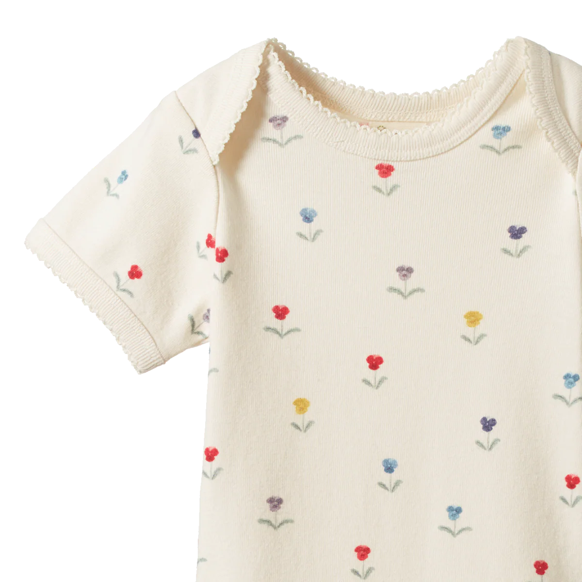 Nature Baby Short Sleeve Bodysuit Delphine Print