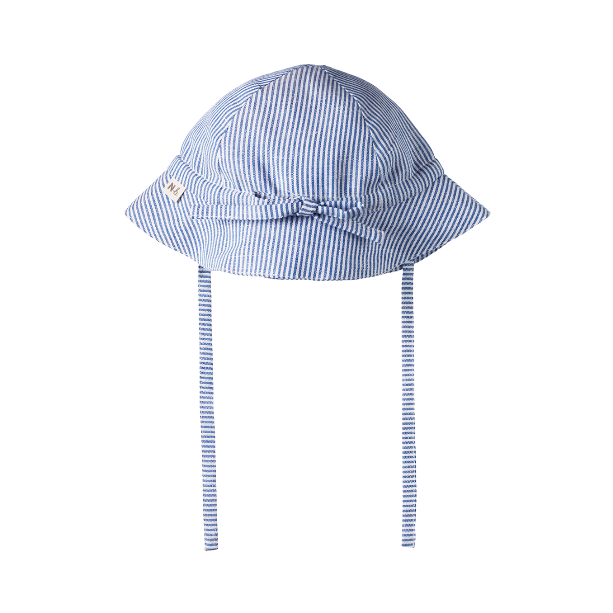 Nature Baby Sunhat Linen Blue Stripe