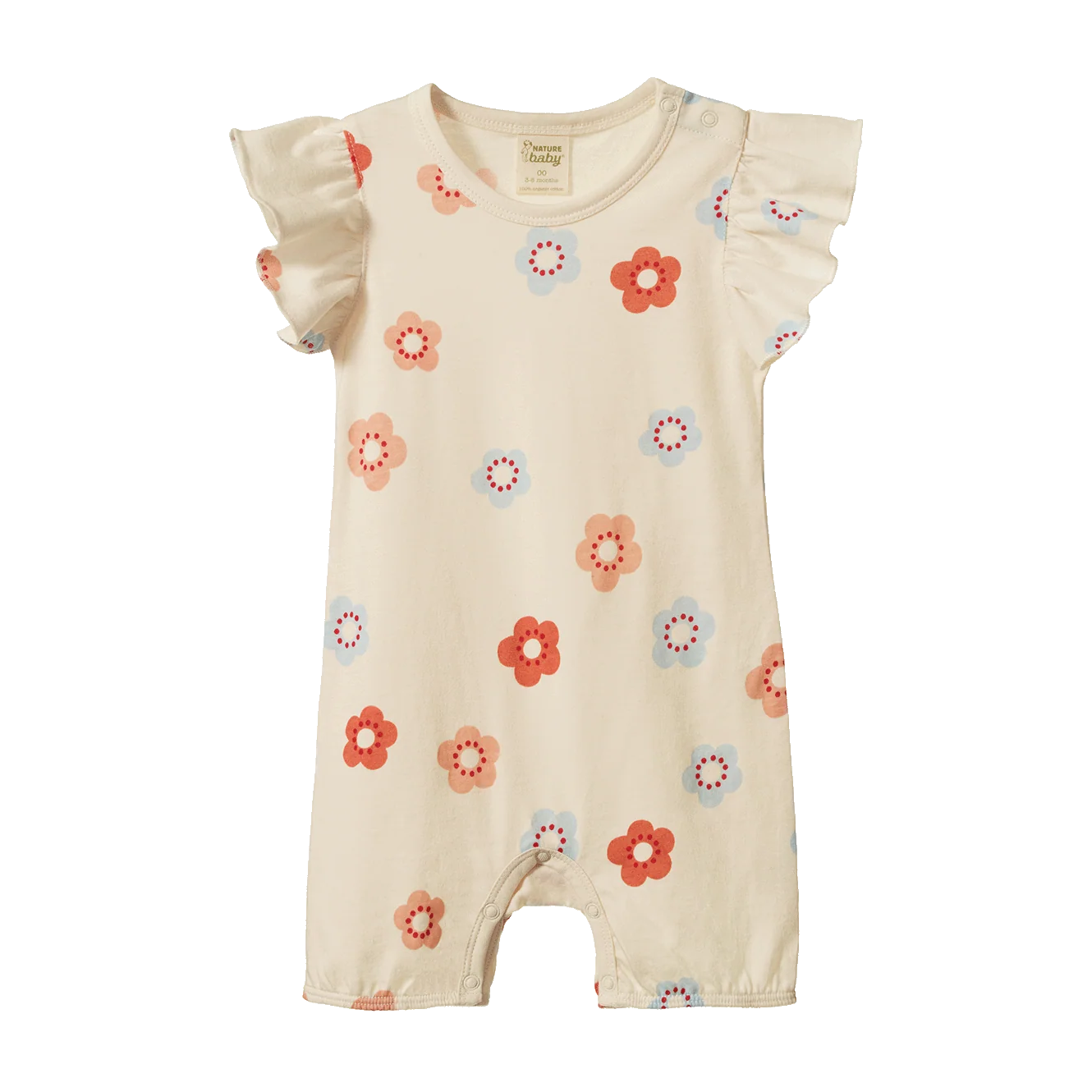 Nature Baby Tilly Suit Flora Stamp Print