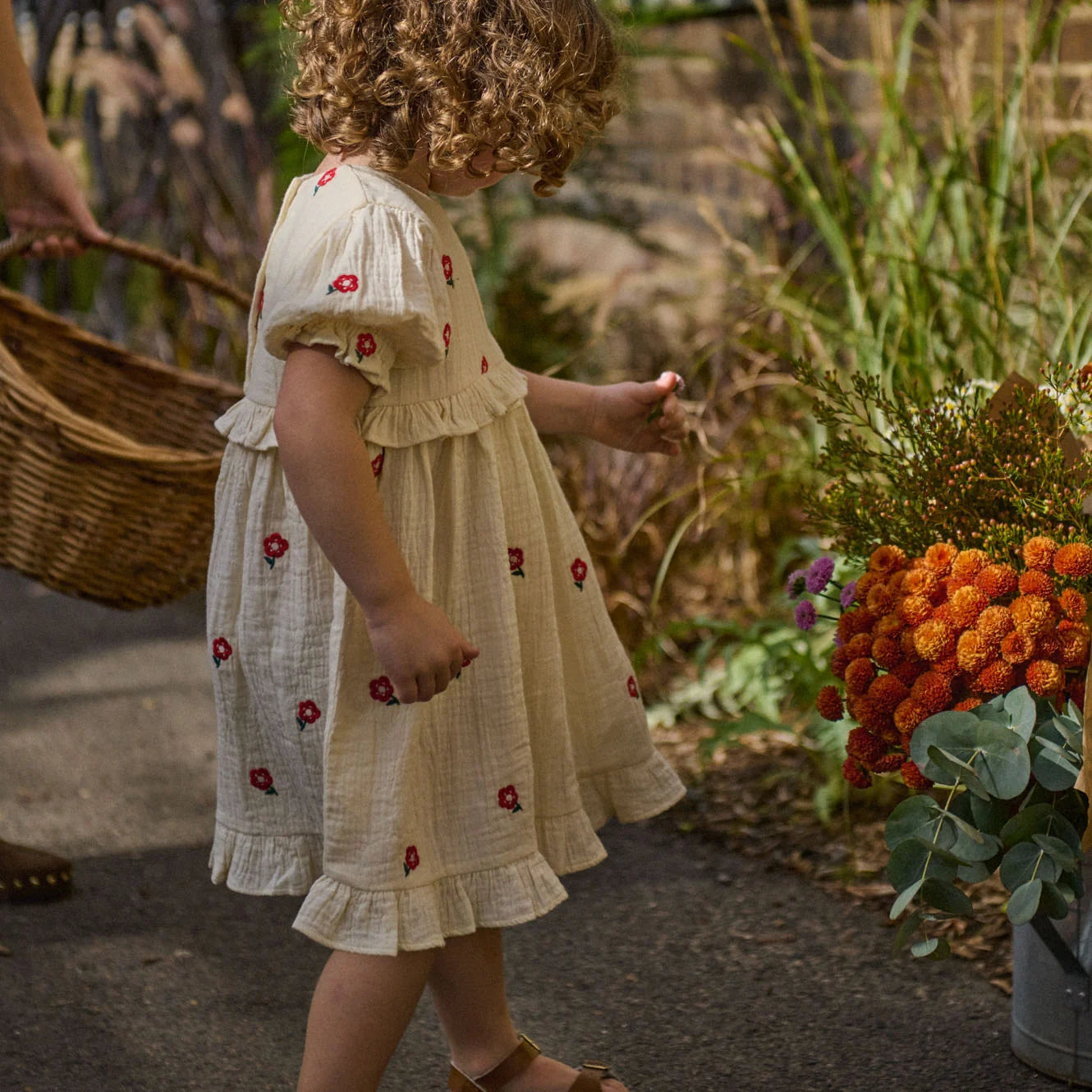Nature Baby Valentina Dress Red Flora