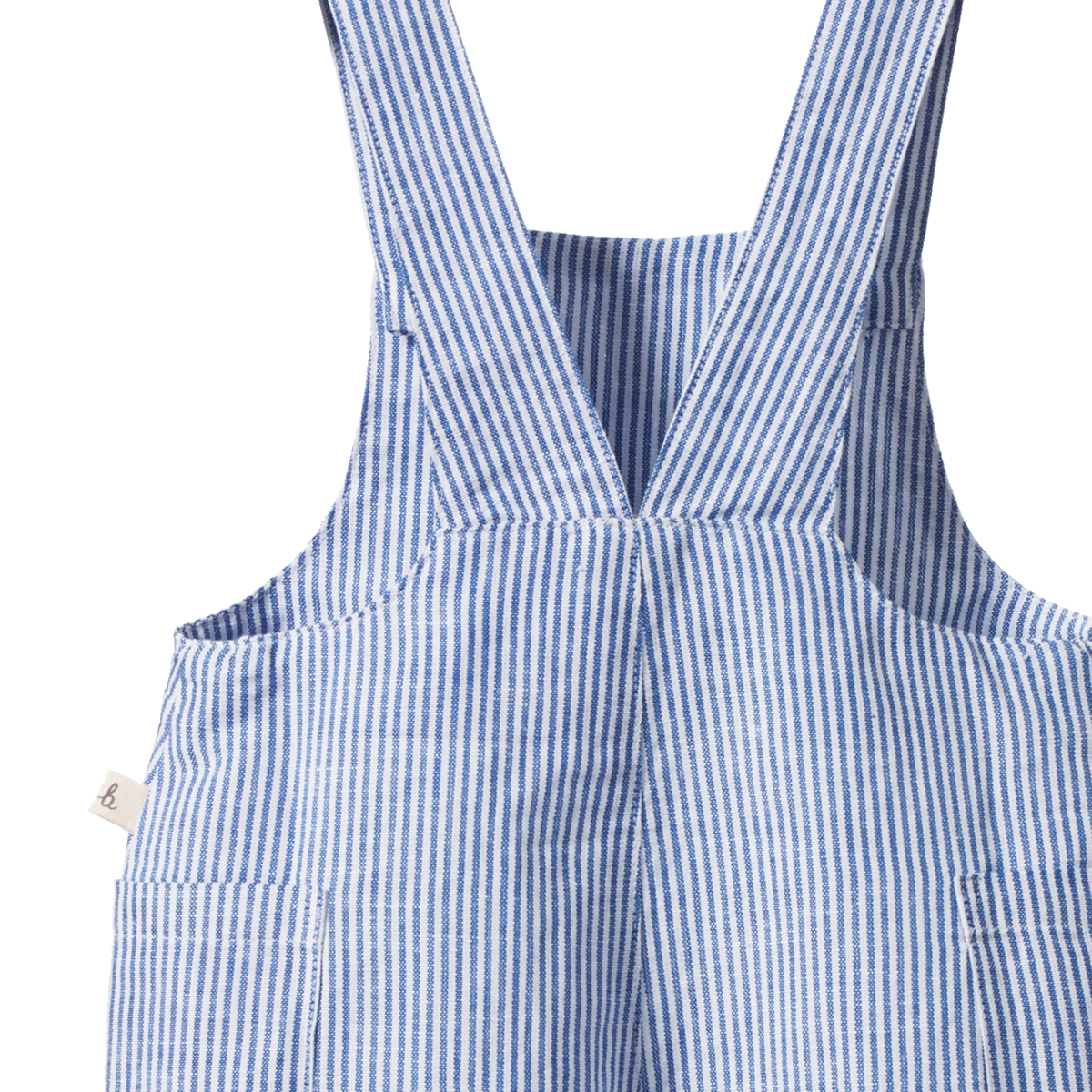 Nature Baby tucker overalls cotton linen