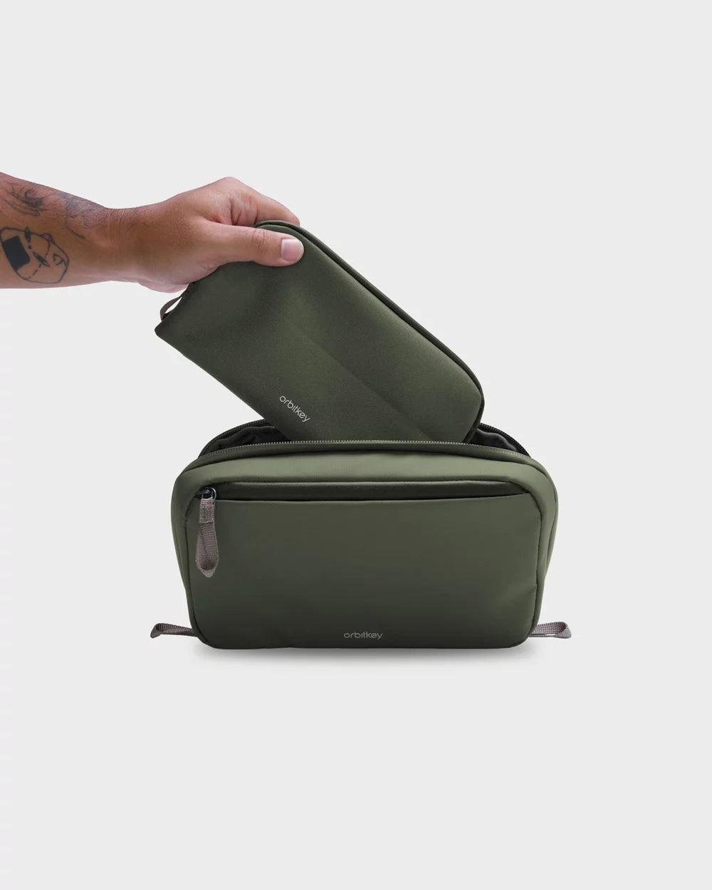 Orbitkey 2 in 1 Tech Pouch Olive