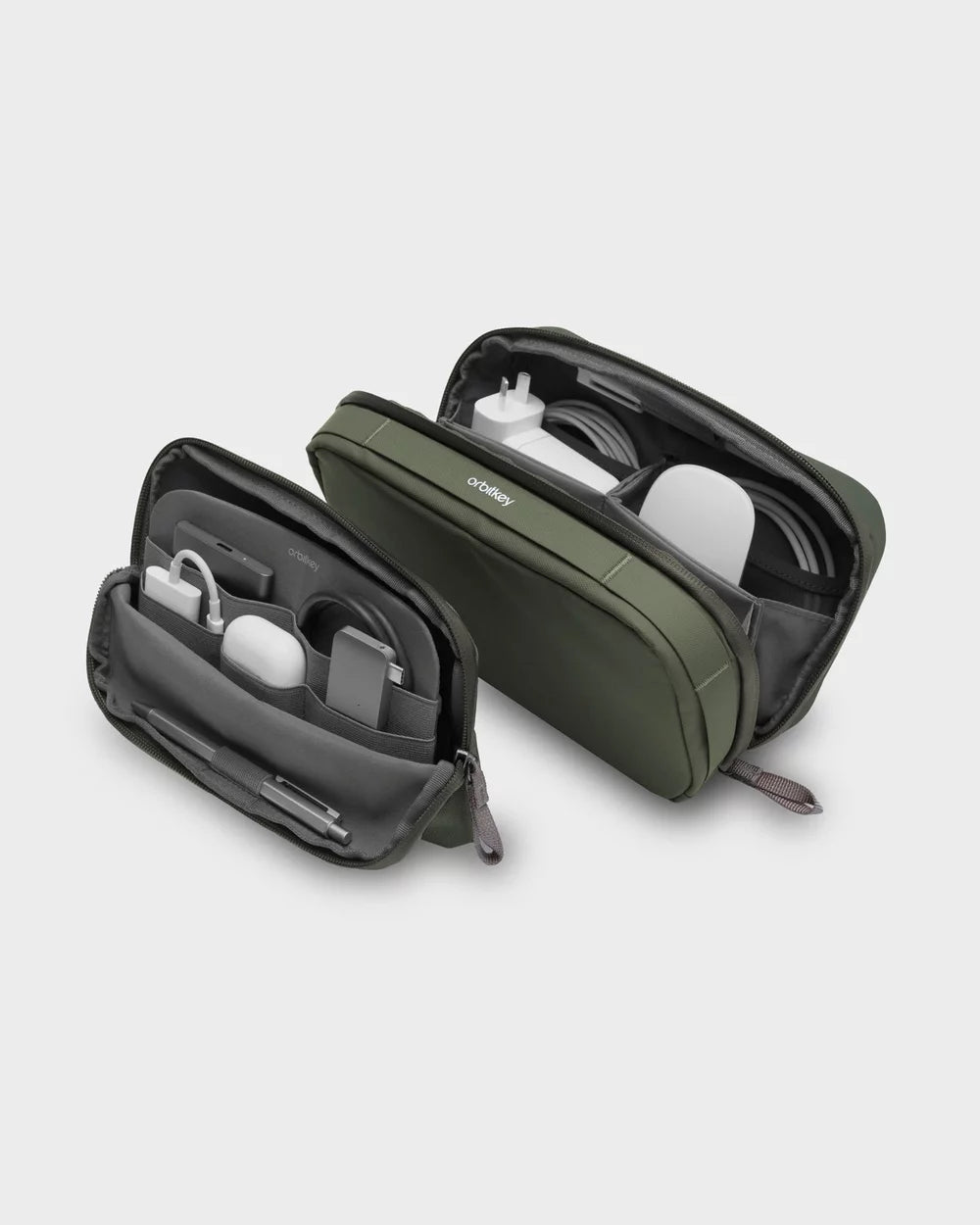 Orbitkey 2 in 1 Tech Pouch Olive