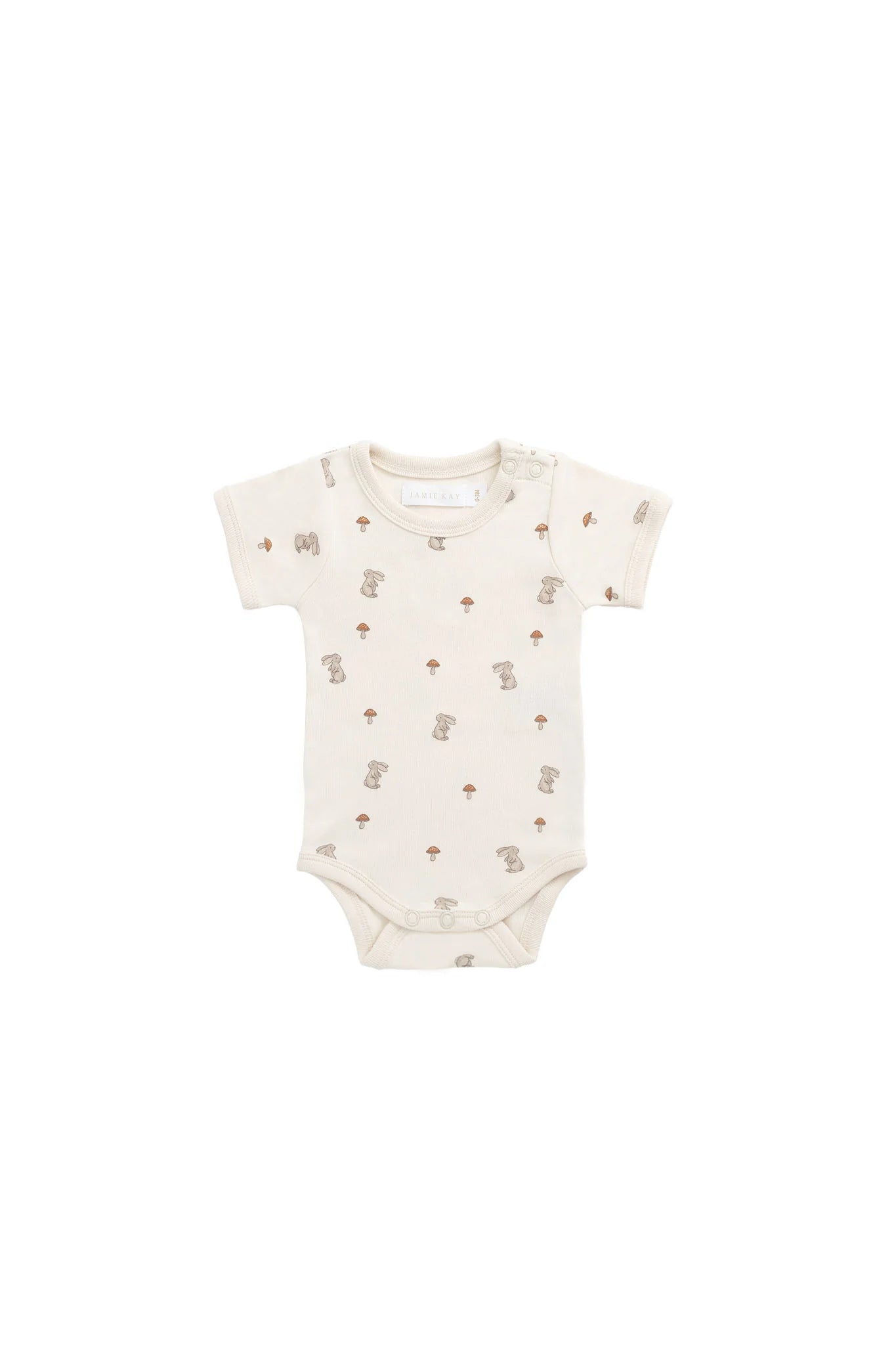 Jamie Kay Organic Cotton Hudson Short Sleeve Bodysuit - Le Lapin